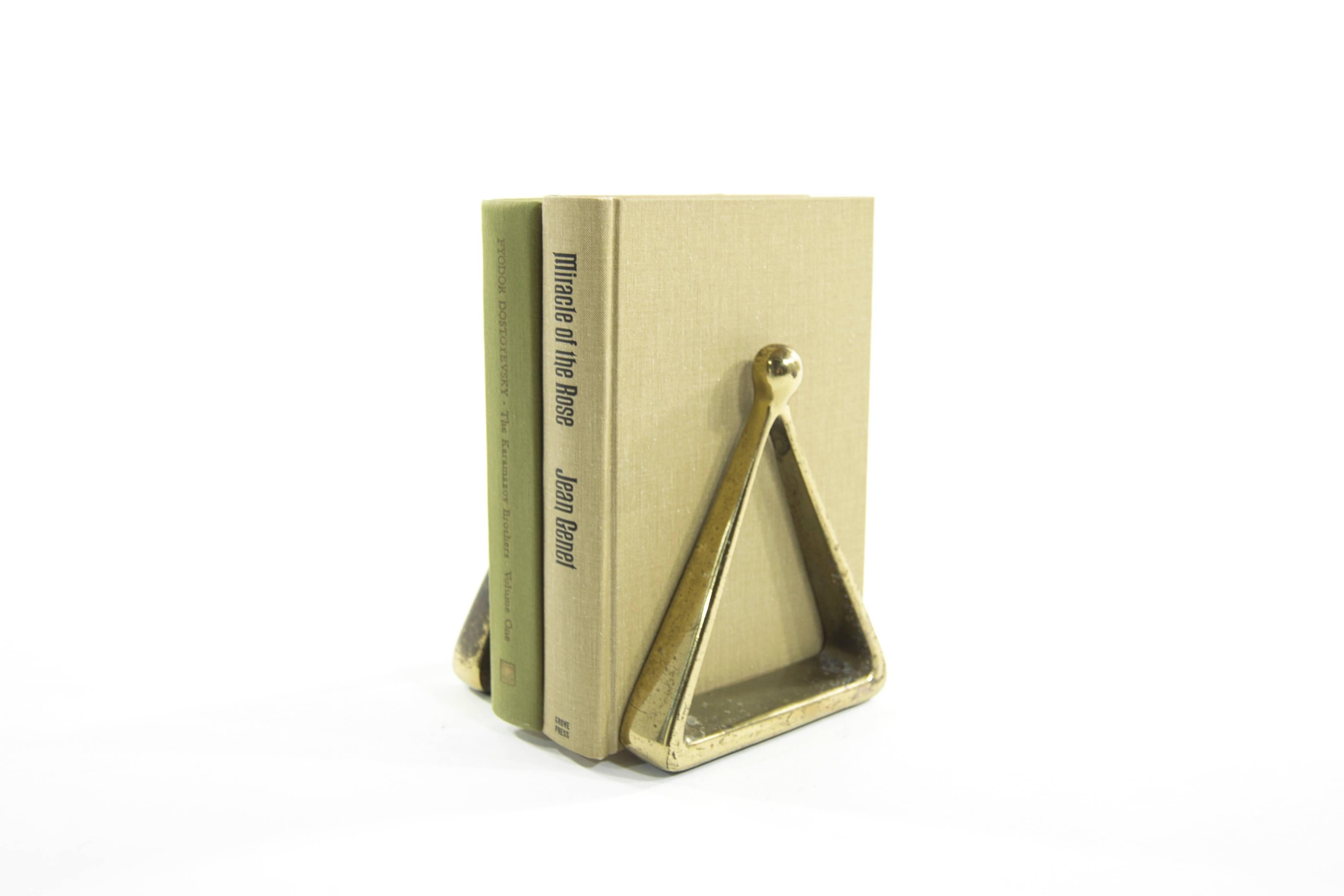 20th Century Pair of Triangular Bookends by Ben Seibel for Jenfred Ware, 1950s