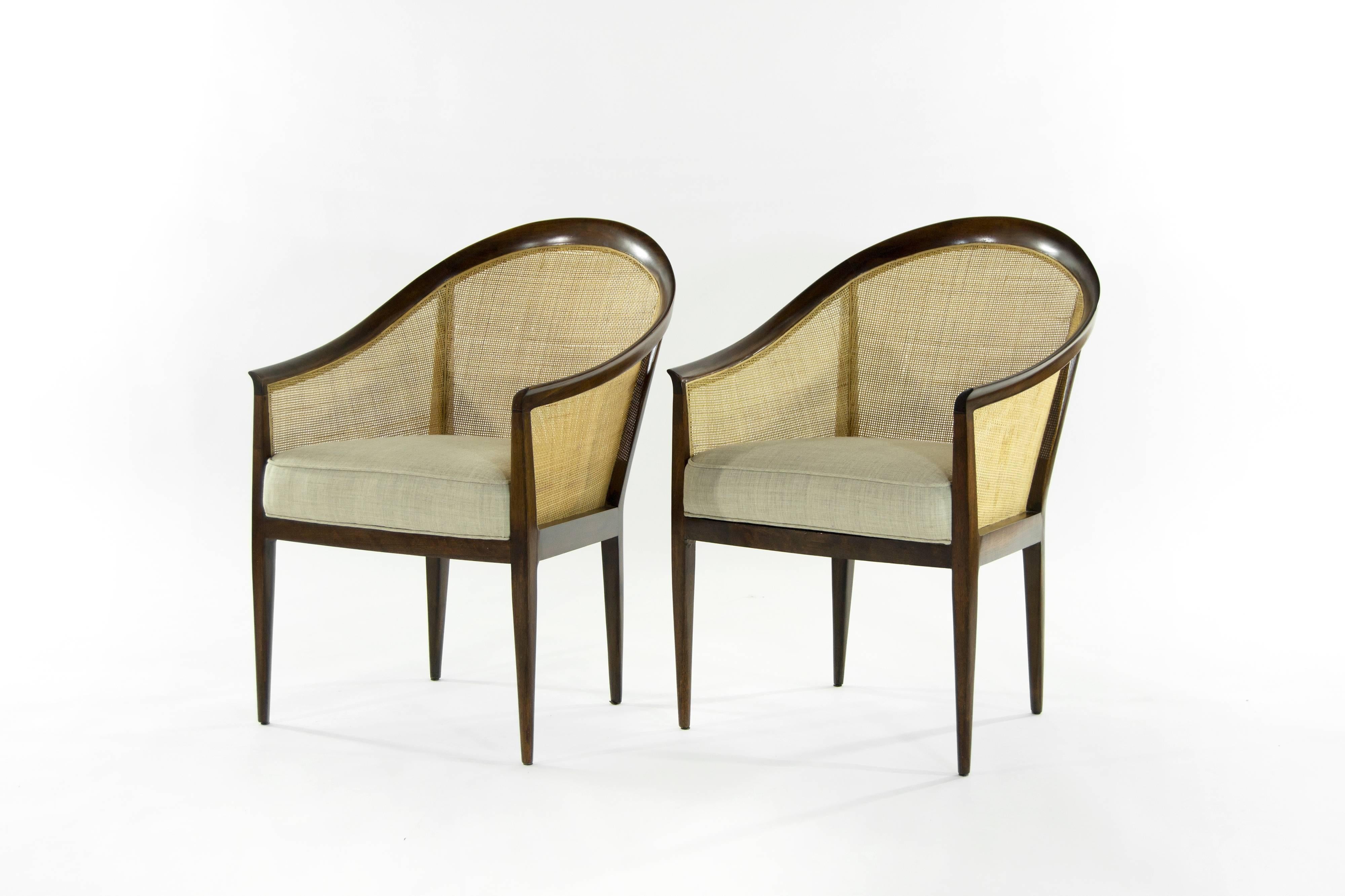 Mid-Century Modern Pair of Lounge Chairs by Kipp Stewart for Directional