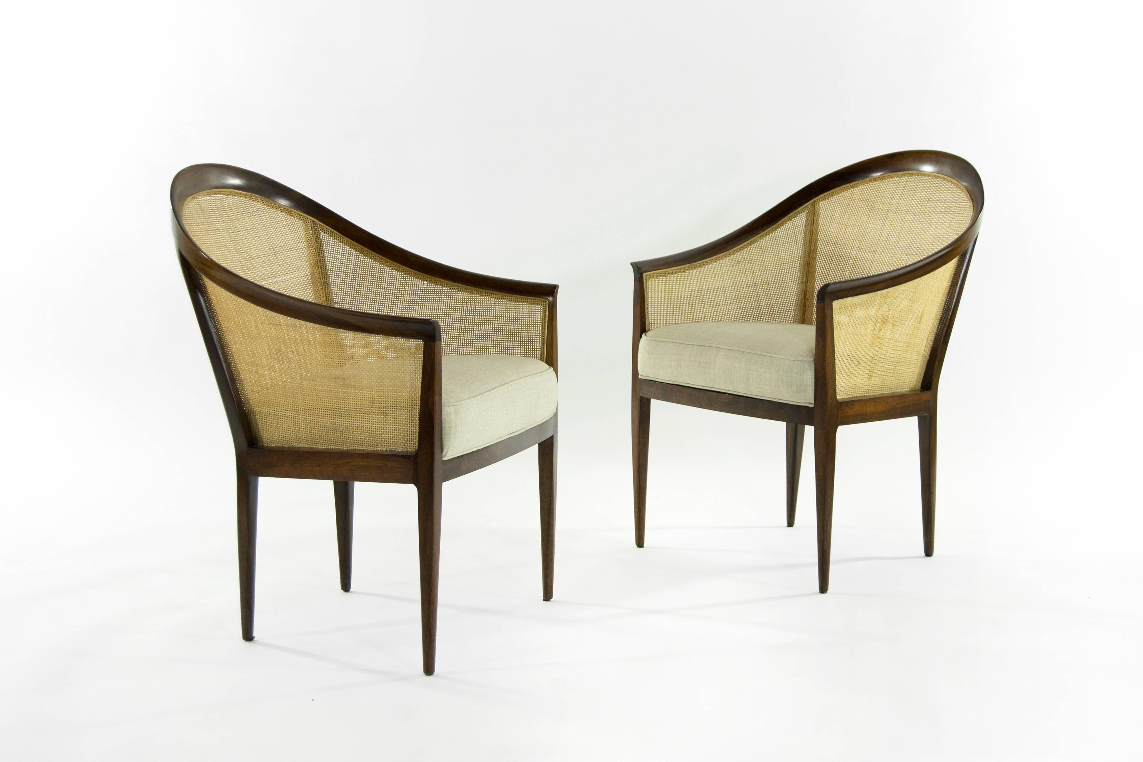 Pair of Lounge Chairs by Kipp Stewart for Directional In Excellent Condition In Westport, CT