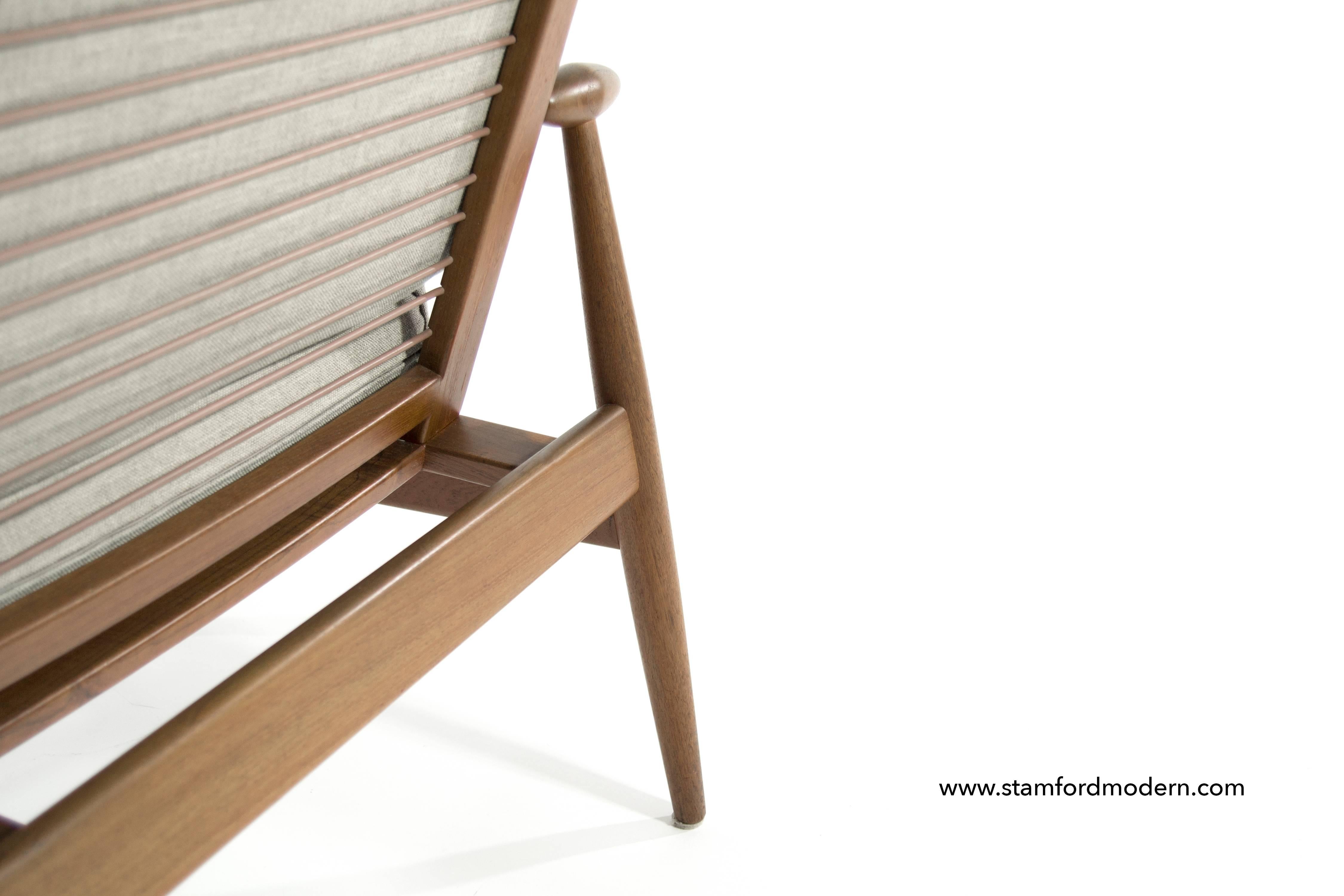 Brass Spade Lounge Chairs by Finn Juhl for France & Daverkosen