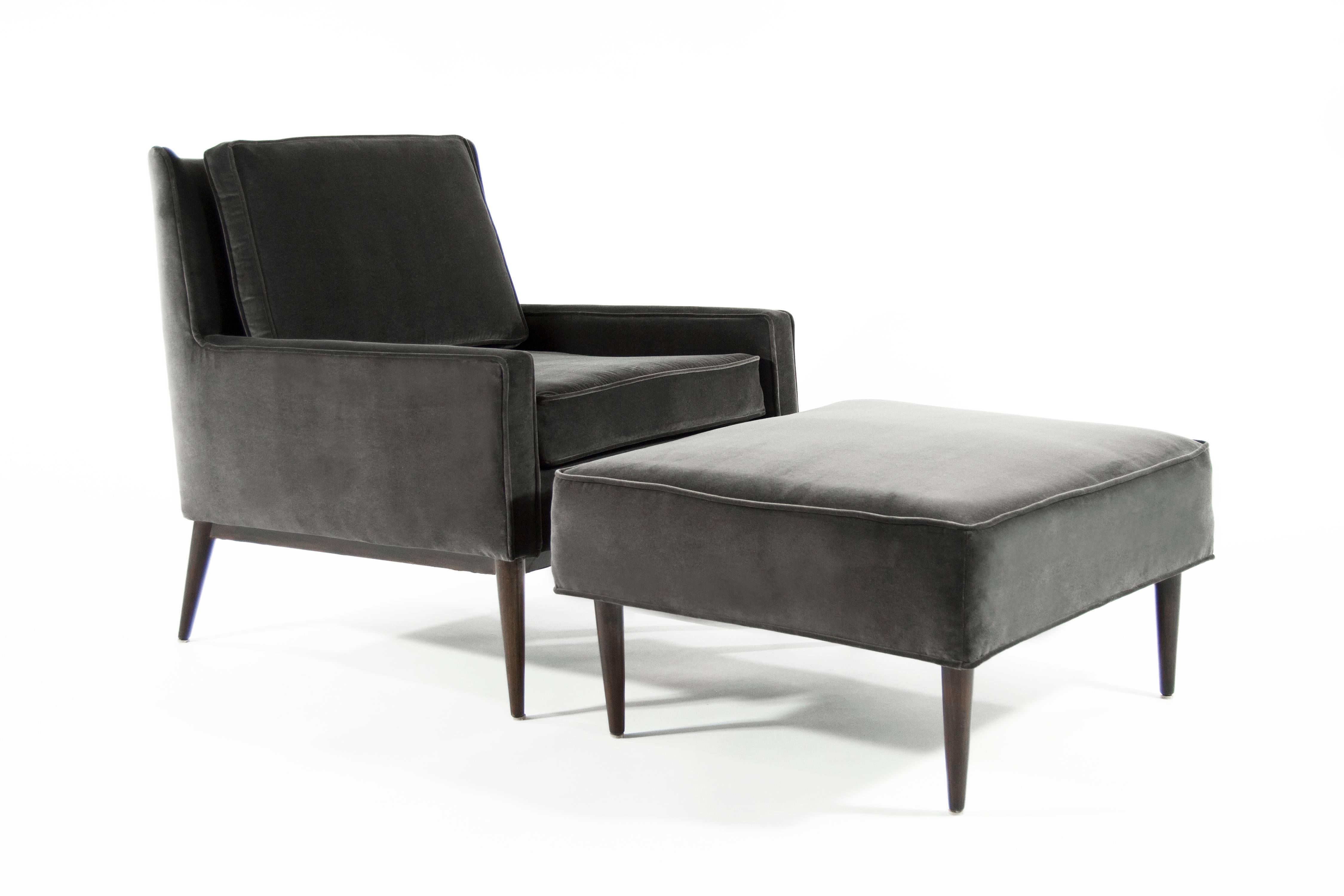 Mid-Century Modern Lounge Chair and Ottoman by Paul McCobb for Directional, circa 1950s