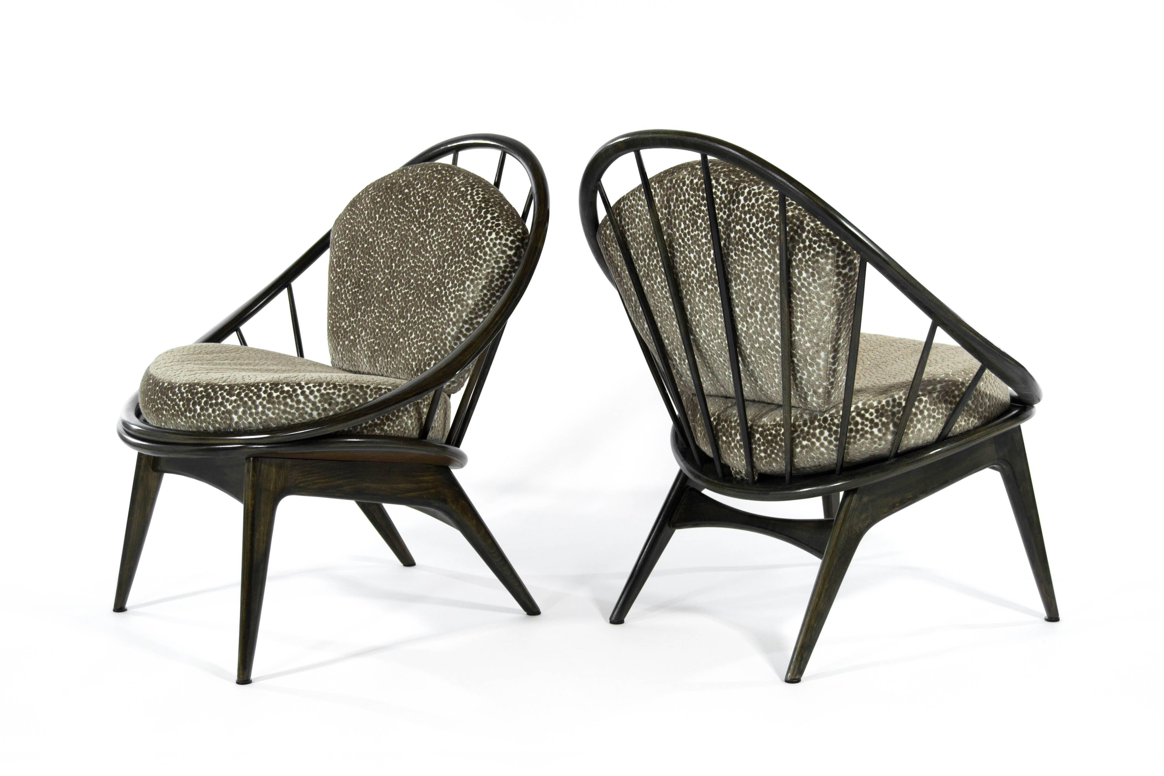 Danish Ib Kofod-Larsen for Selig Lounge Chairs, 1959