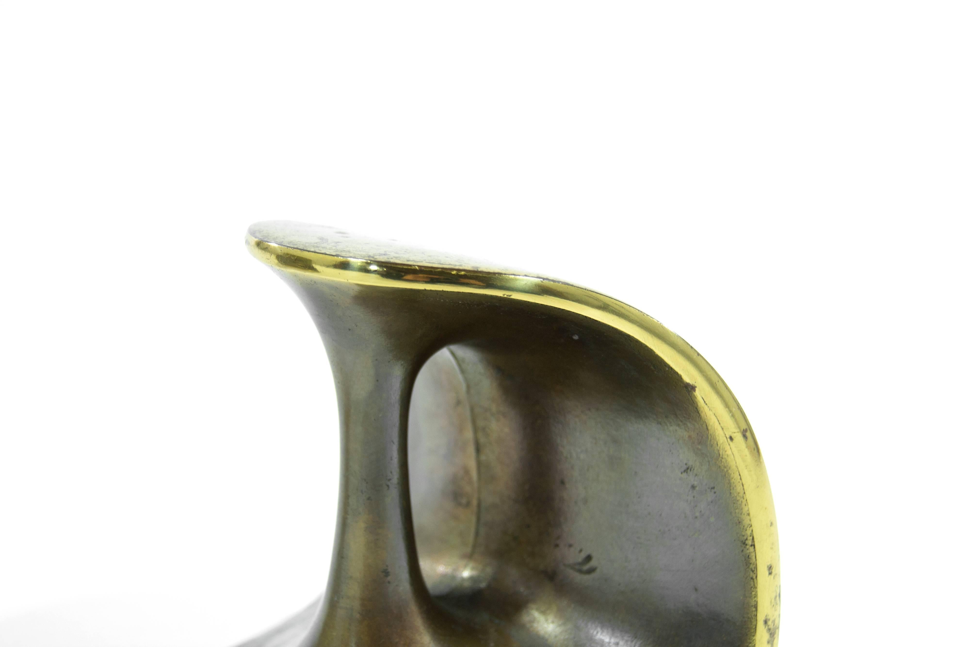 Patinated Brass Bookends by Ben Seibel for Jenfred Ware 3