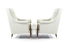 Sculptural Gio Ponti Style Lounge Chairs