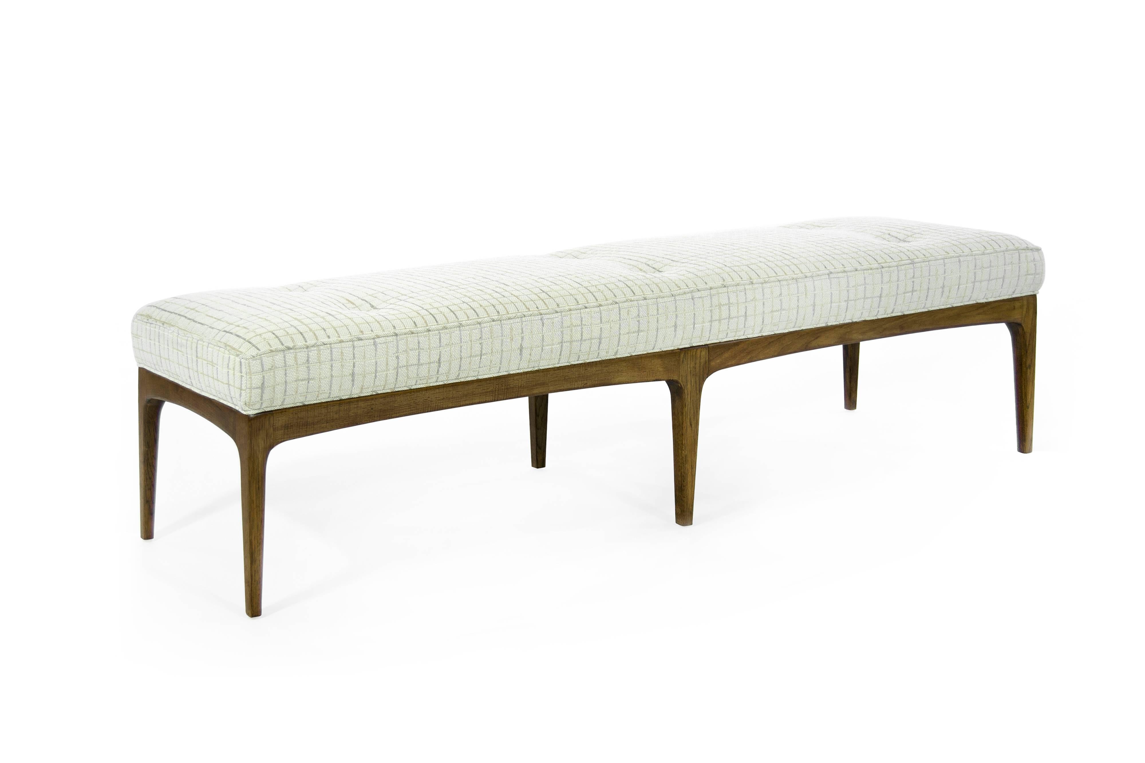 American Extra Long Bench in the Style of Paul McCobb