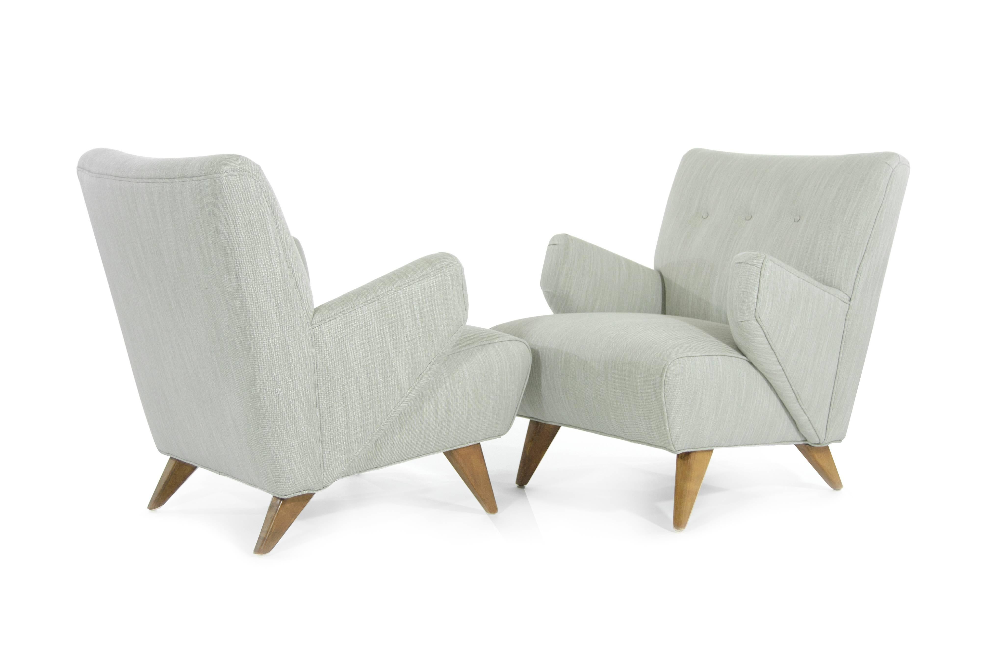 Mid-Century Modern Jens Risom for Knoll Associates Lounge Chairs