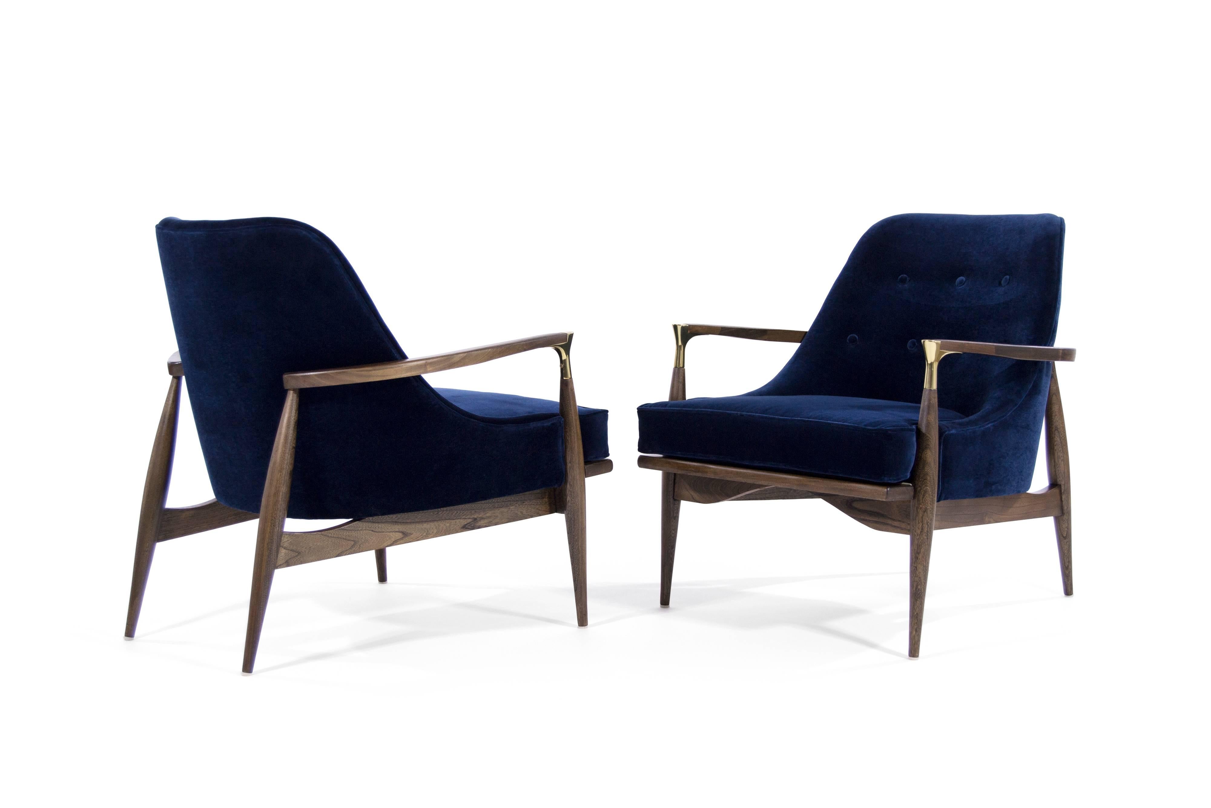 20th Century Danish Modern Lounge Chairs in the Style of Ib Kofod-Larsen