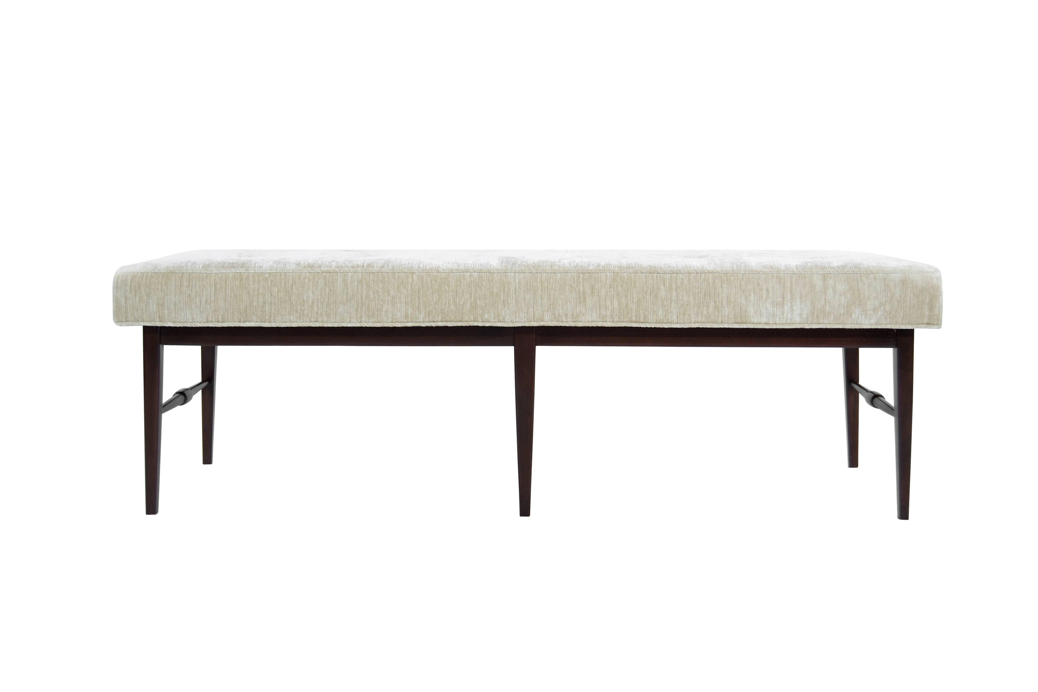 Paul McCobb Style Bench in Chenille 4