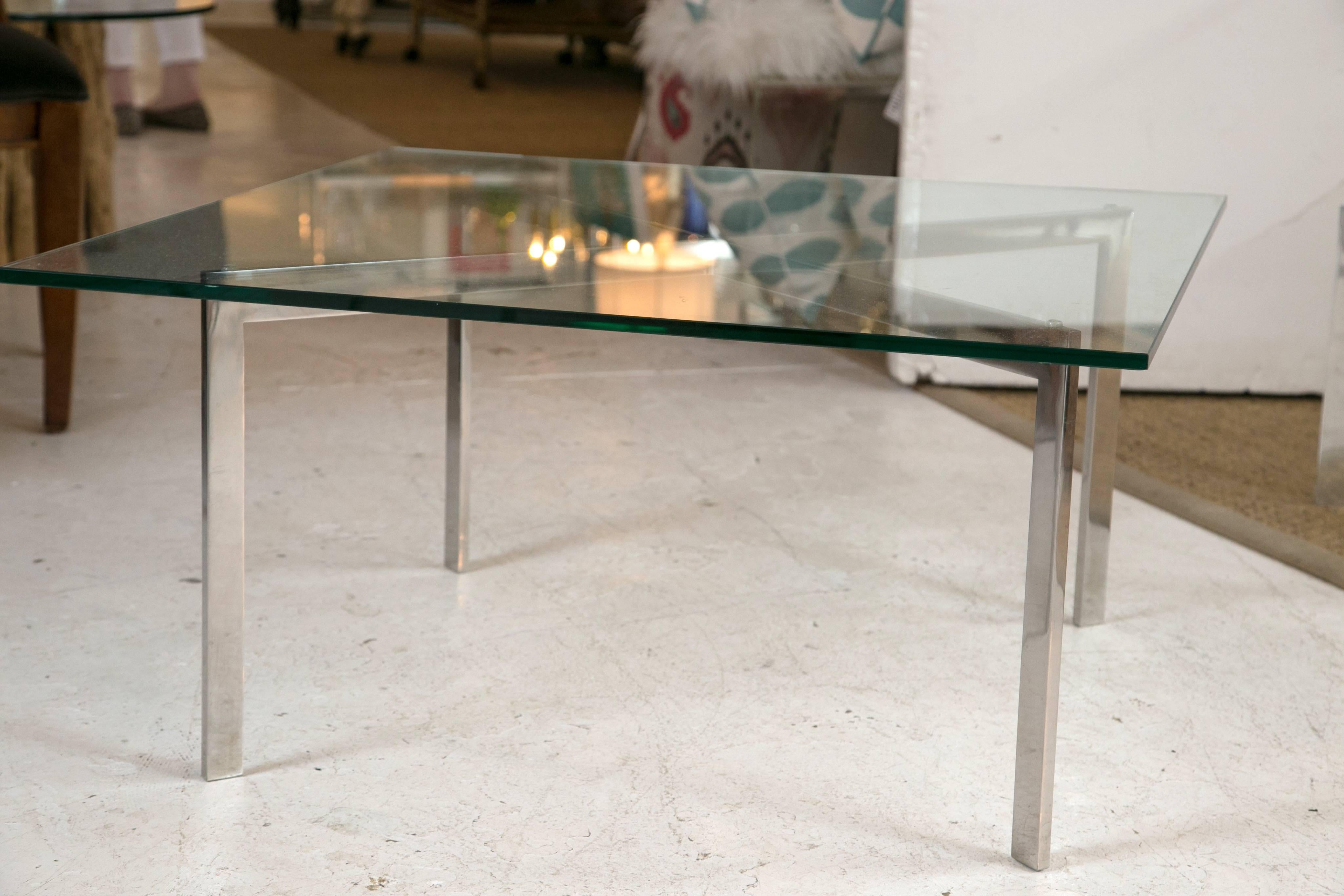 Mid-Century Modern Barcelona Table by Mies van der Rohe for Knoll