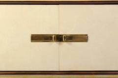 Art-Deco Vellum & Mahogany Sideboard Attributed to Paul Dupré-Lafon