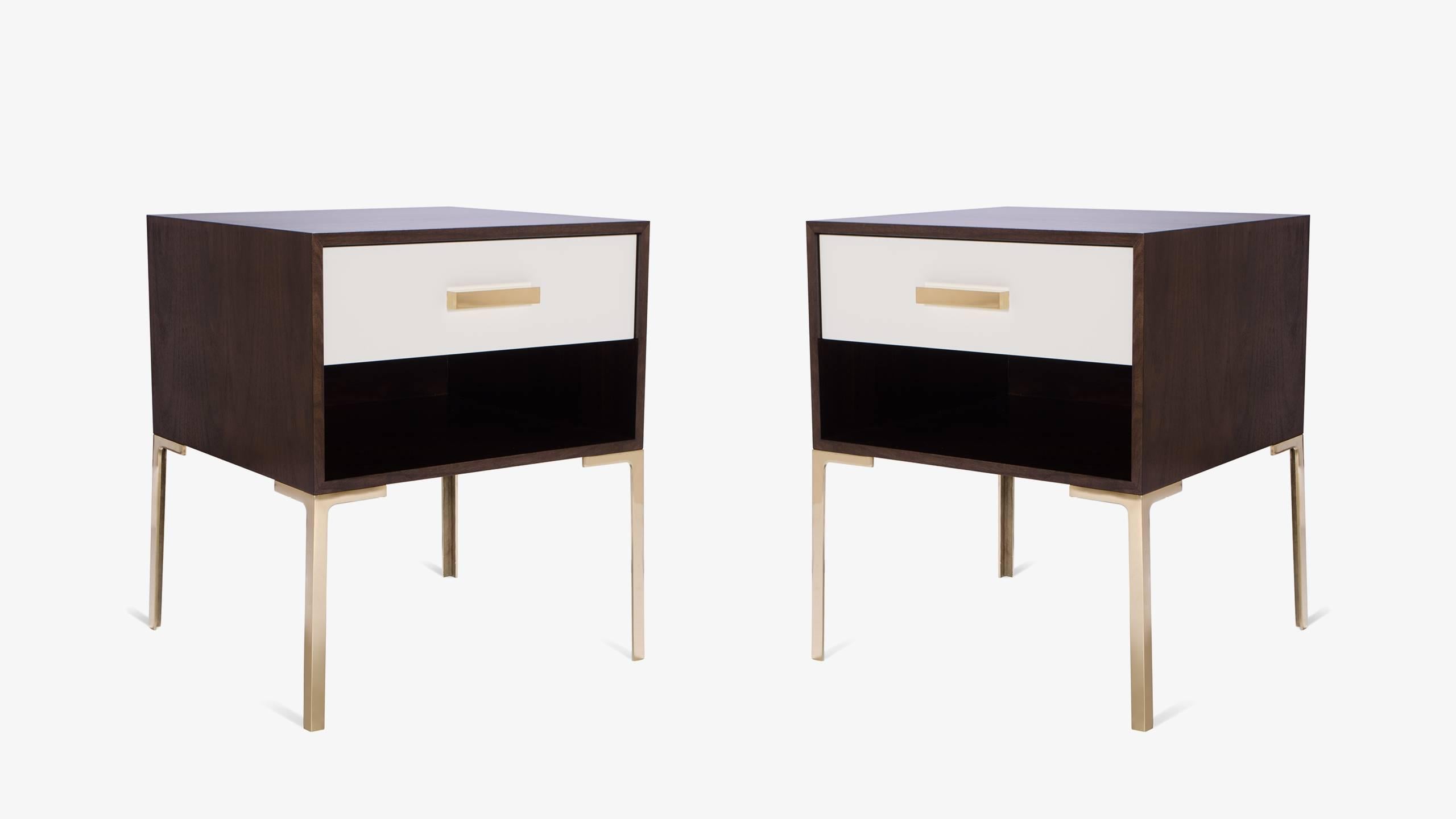 The Astor tall nightstand, a new iteration designed with one drawer and an open storage space below. Astor was designed with the delicate proportions of the mid-century, celebrating an era of design that remains ever so popular today.

The Astor