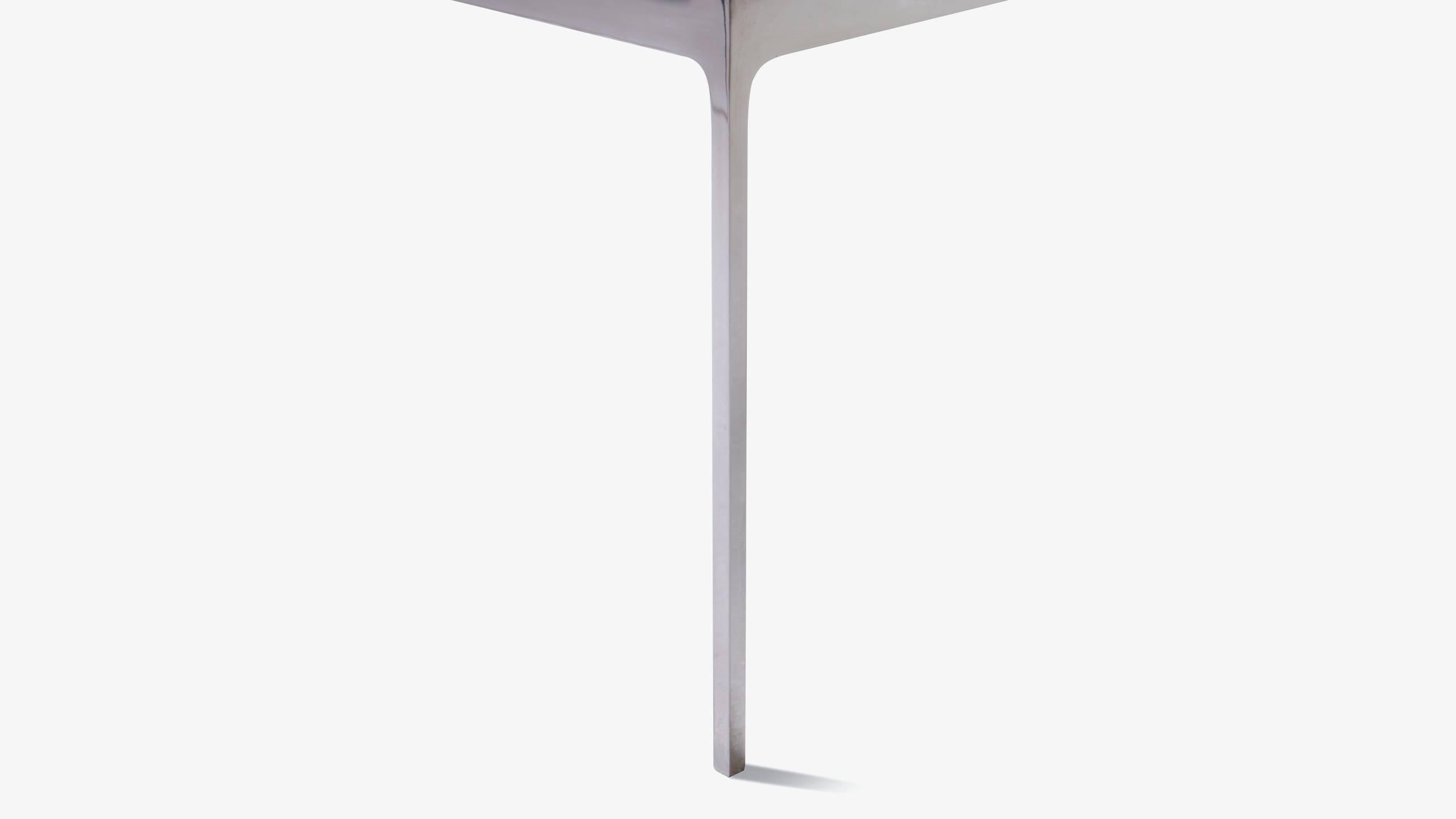 Late 20th Century Minimalist Stainless Steel Cocktail Table by Nicos Zographos
