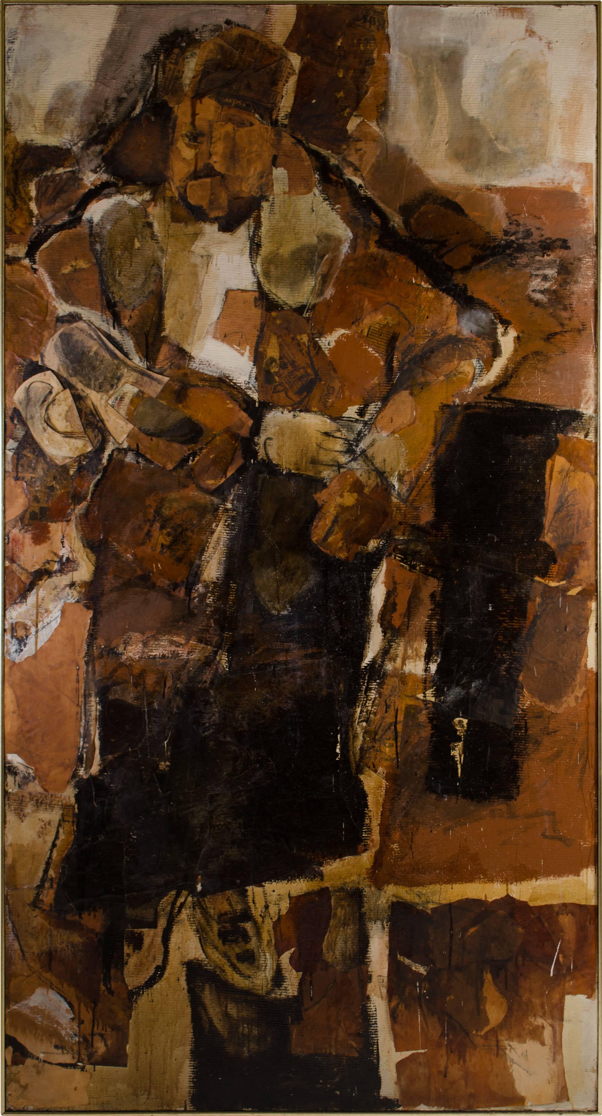Mid-20th Century Abstract Expressionist Diptych by Hilda O'Connell, 1965