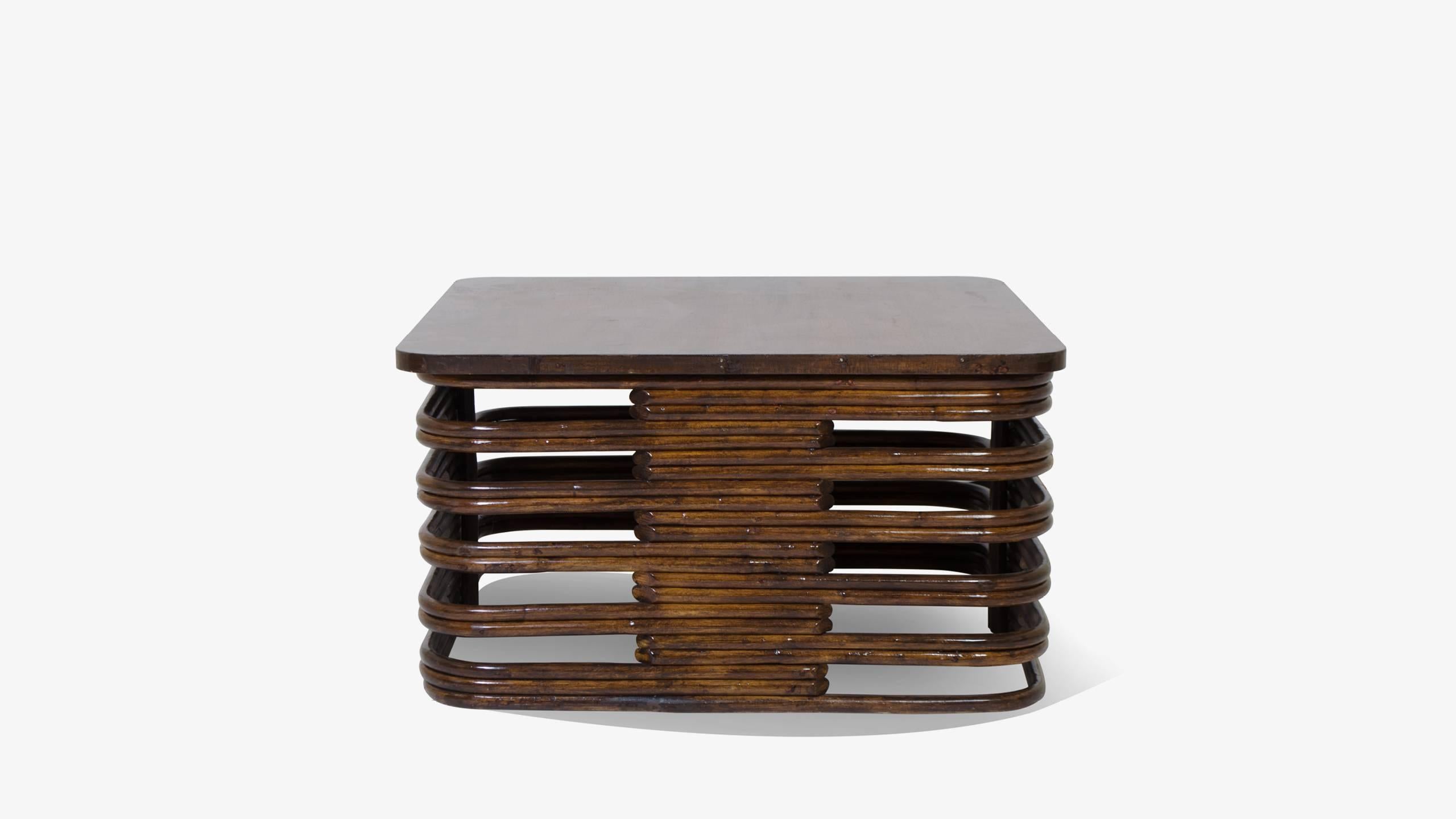 Modulare Sitzgruppe im Paul Frankl-Stil mit fünf Pieces in dunkler Schokolade von Tochiku (Japanisch) im Angebot