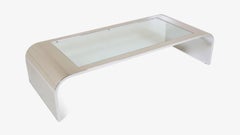 Stainless Steel Waterfall Cocktail Table by Brueton