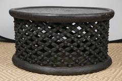 Hand-Carved African Cameroon Cocktail Table, Large