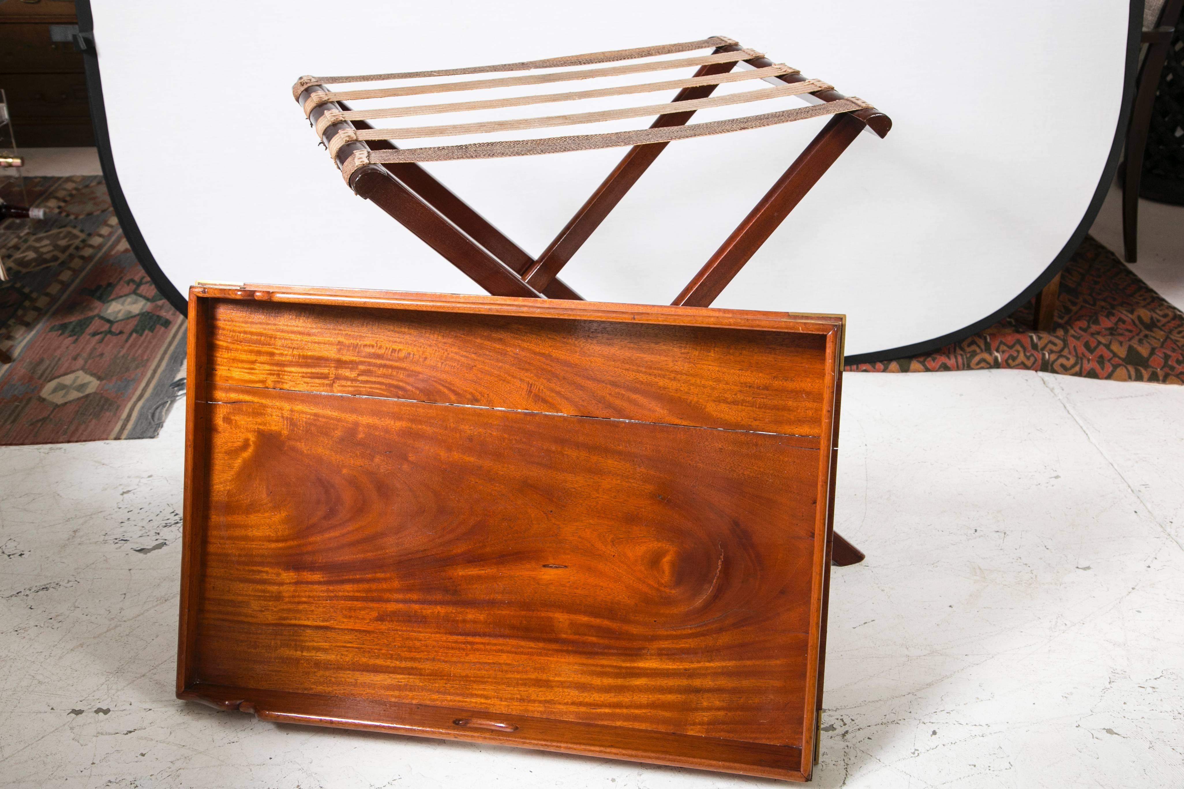 English Butler's Tray Table Mahogany