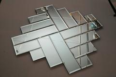Midcentury Beveled Edge Mosaic Mirror