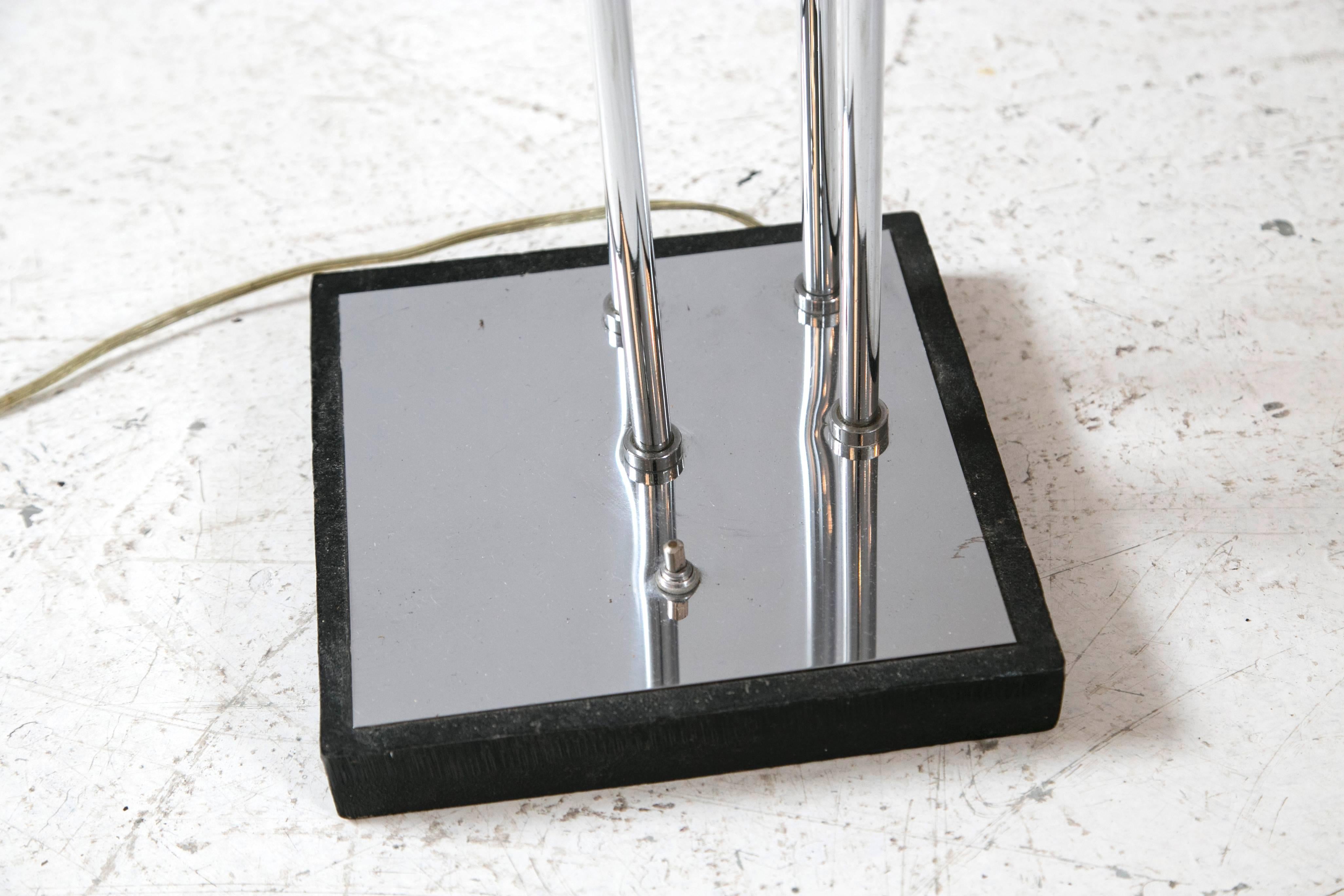 Reggiani Chrome Multi-Head Floor Lamp In Excellent Condition In Wilton, CT