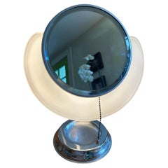 LaPeer Lamp Company Hollywood Deco Era Vanity Chrome MakeUp Lamp Light 1920