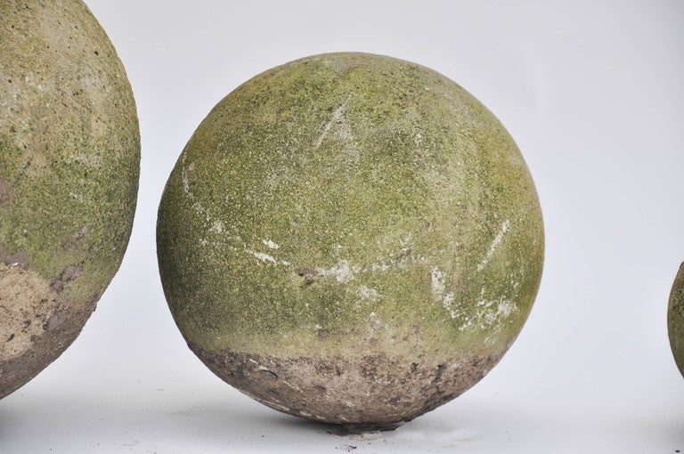 English Cotswold Stone Spheres For Sale