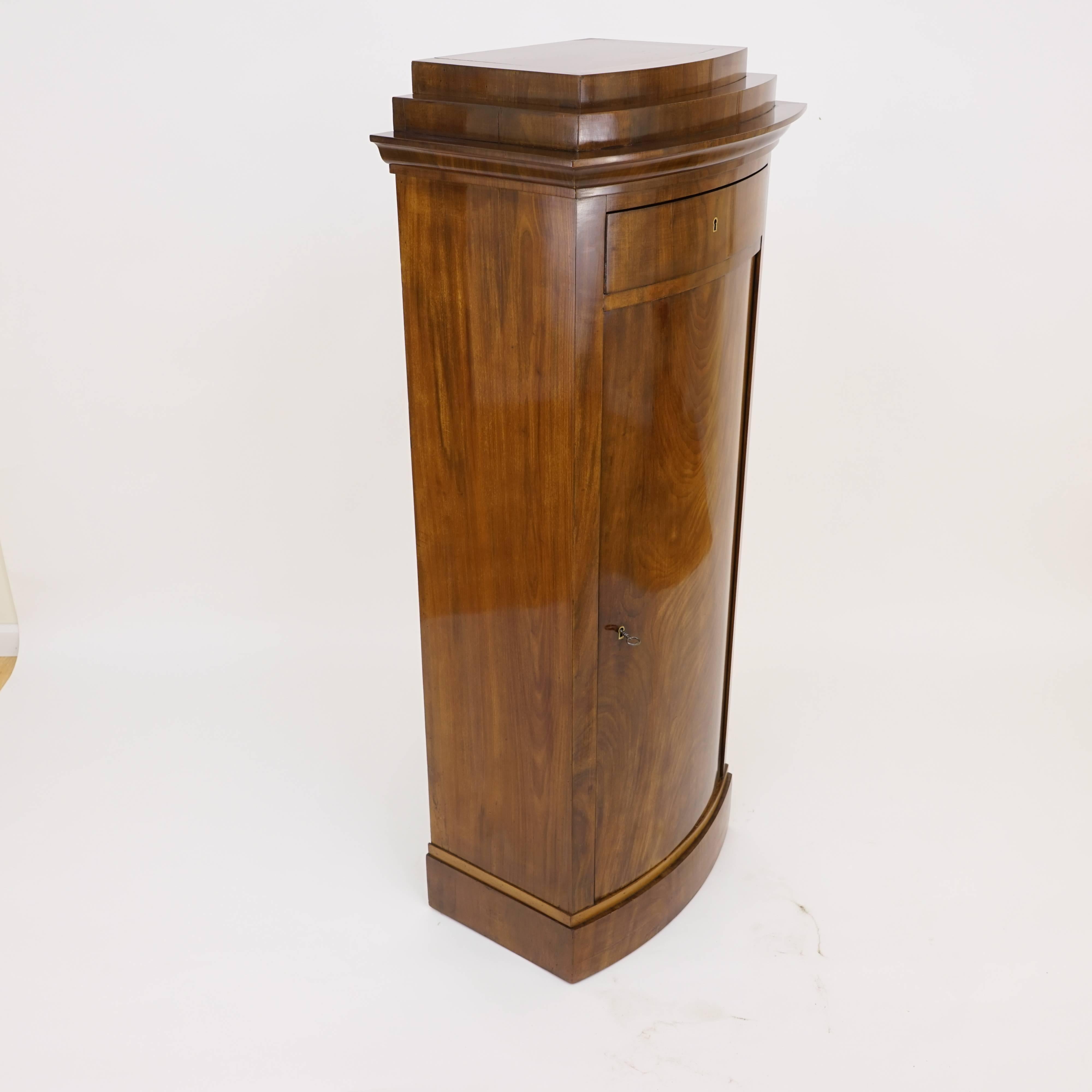 Hand-Crafted Biedermeier Drum Cabinet For Sale