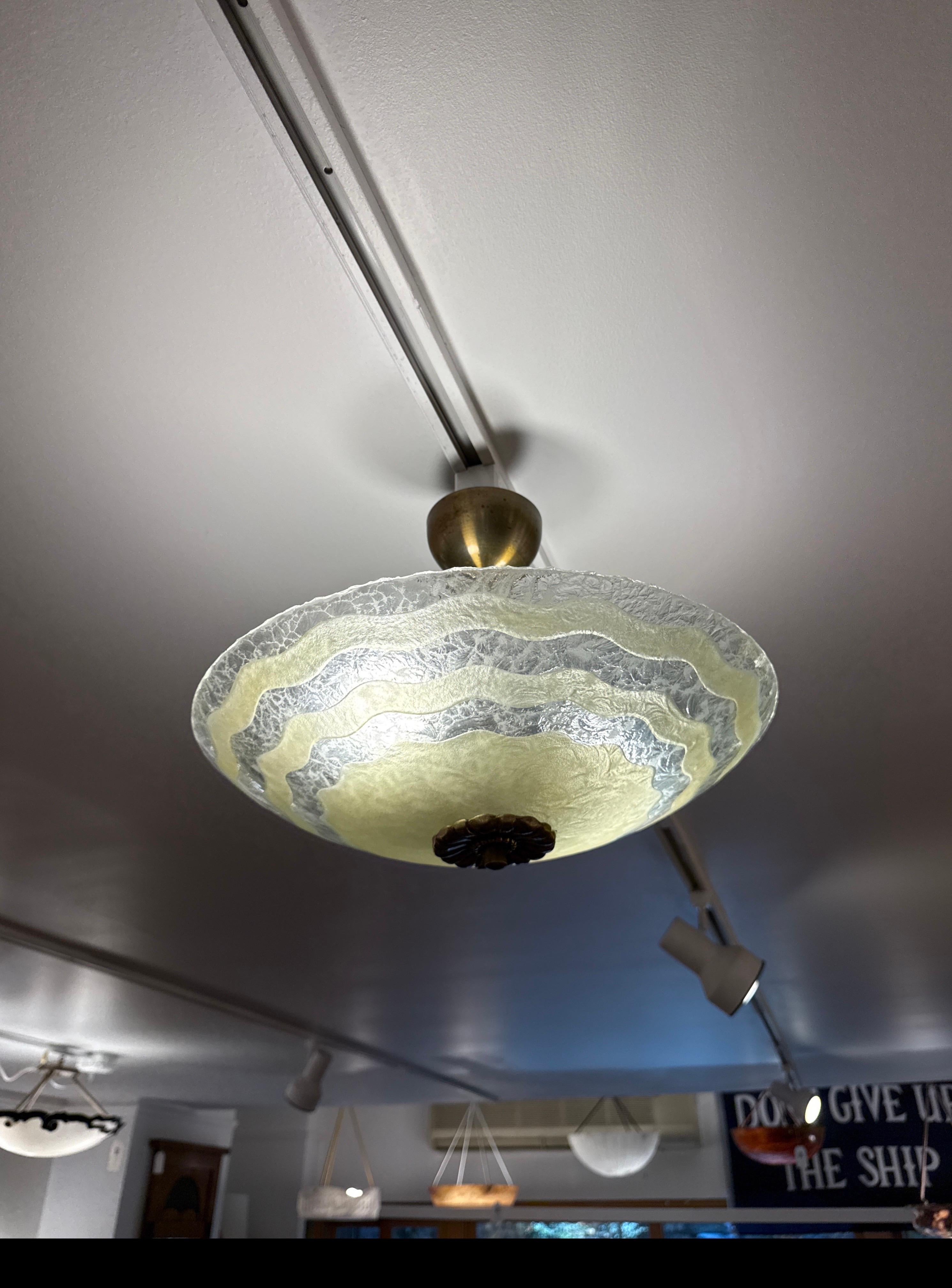 Apparecchio di illuminazione in vetro artistico moderno svedese in vendita 1