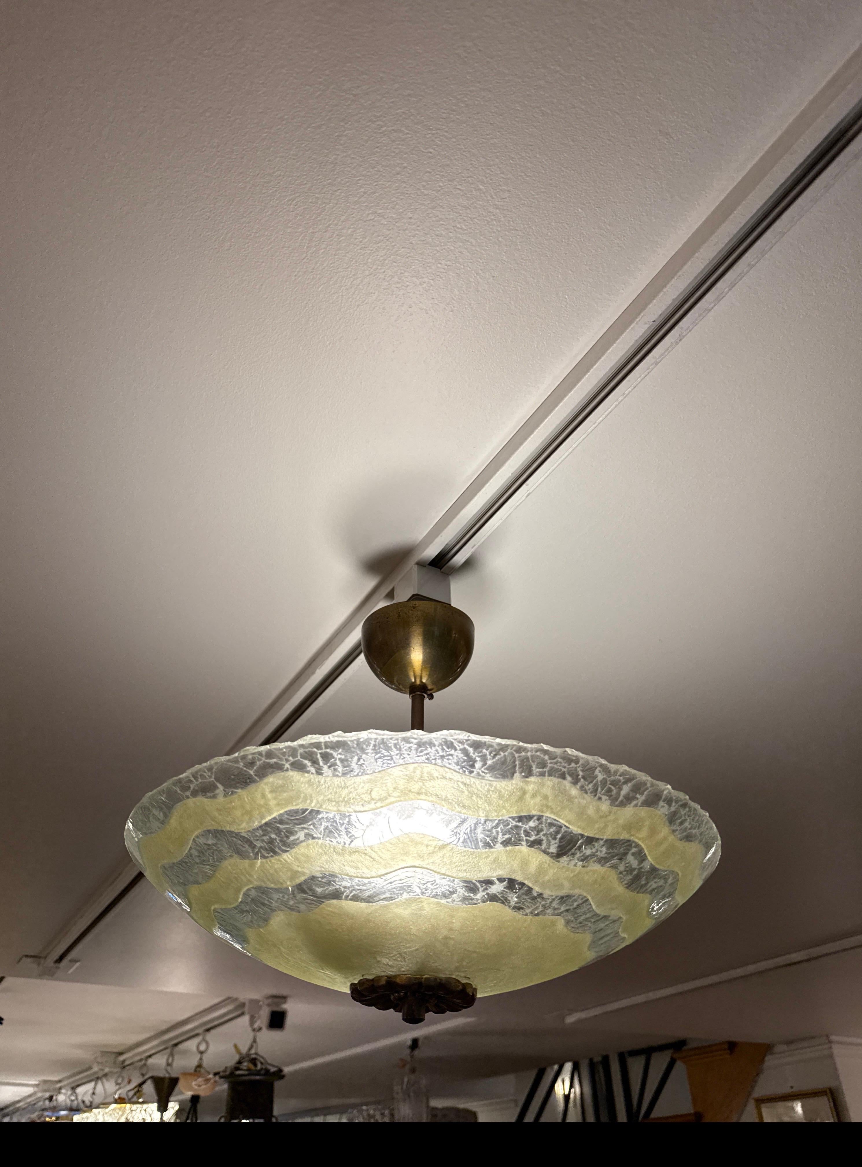 Apparecchio di illuminazione in vetro artistico moderno svedese in vendita 4