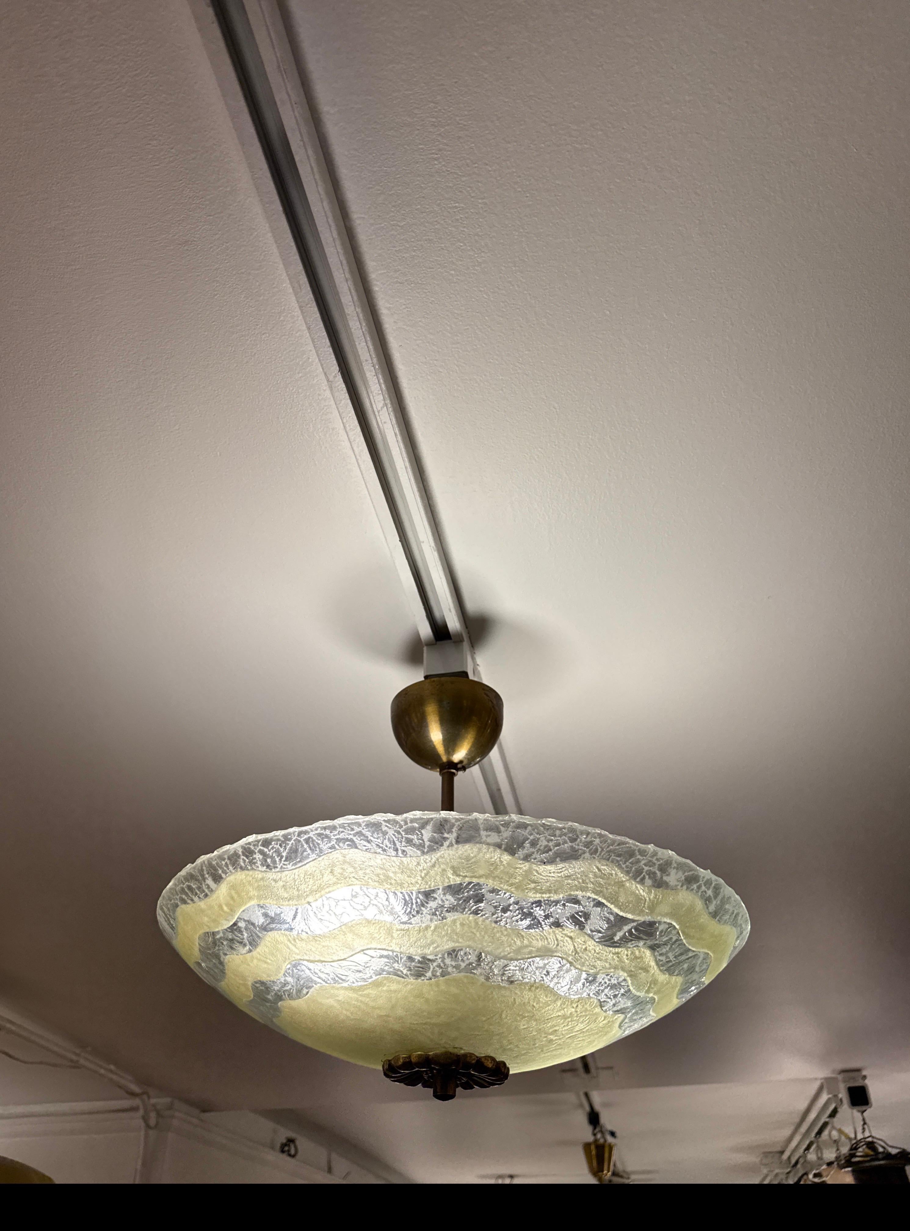 Apparecchio di illuminazione in vetro artistico moderno svedese in vendita 5