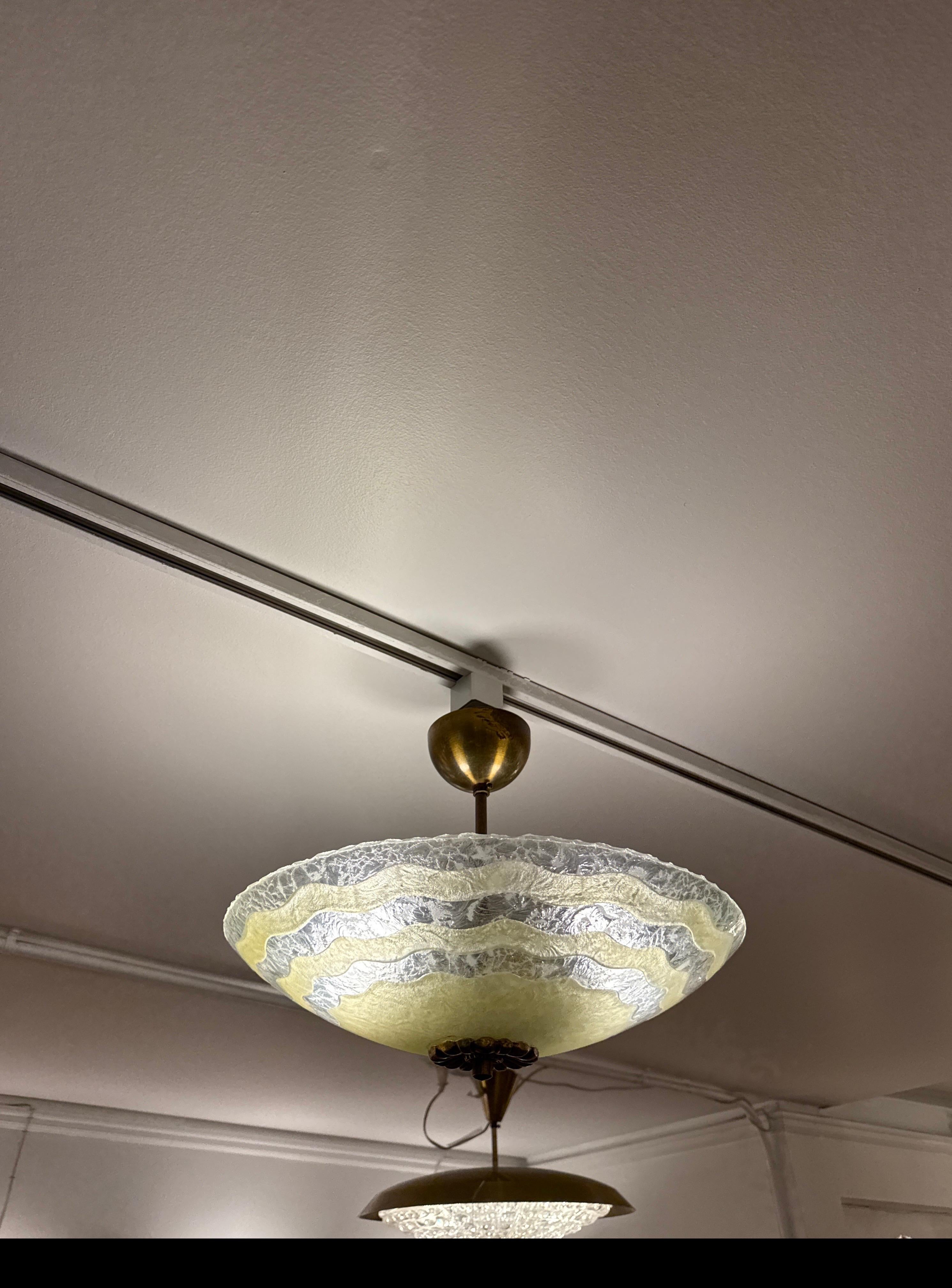 Apparecchio di illuminazione in vetro artistico moderno svedese in vendita 7