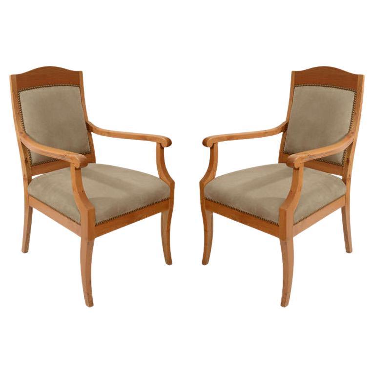 Gray Jugendstil Salon Chair