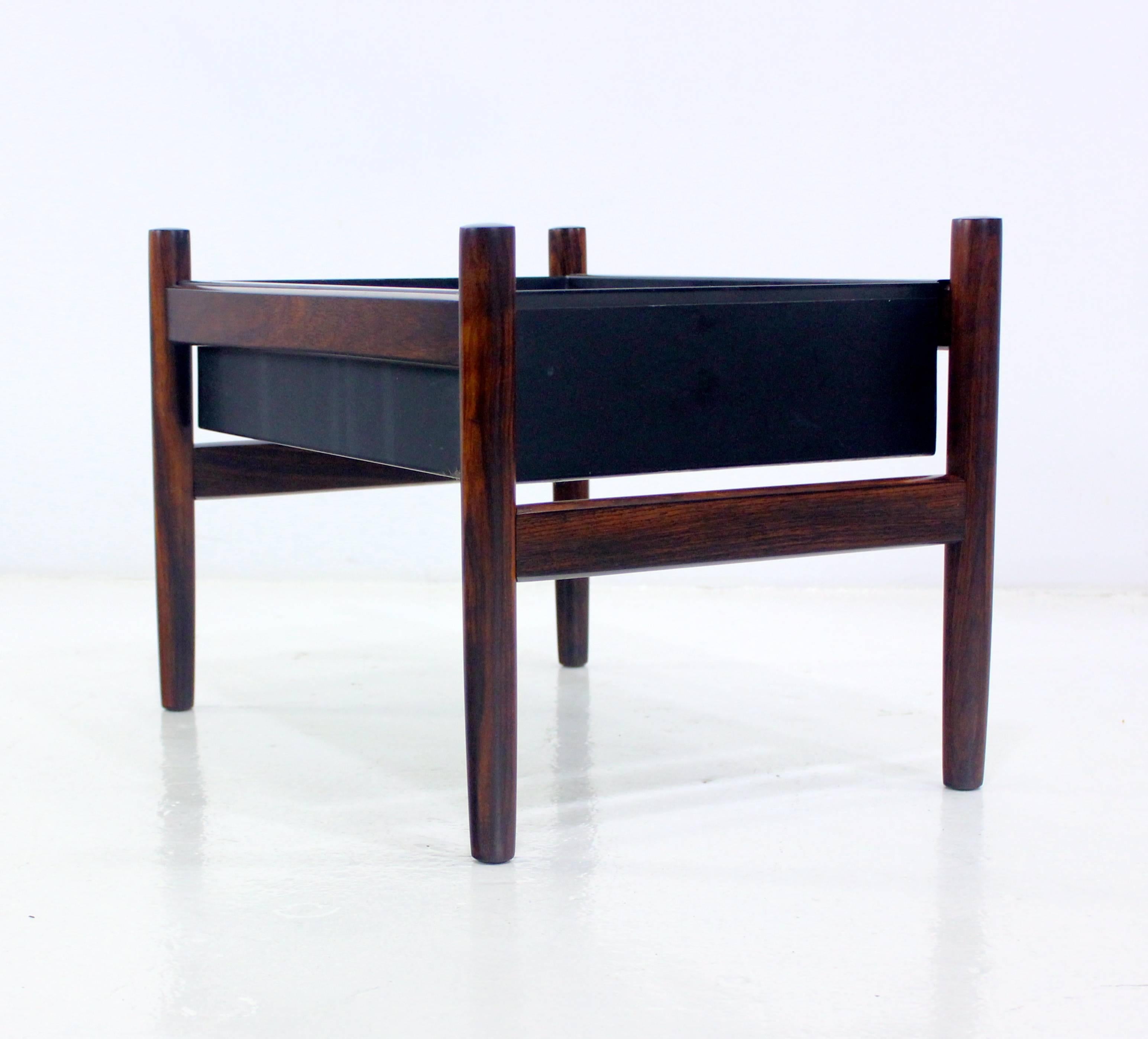 20th Century Pair of Danish Modern Rosewood Planters For Sale