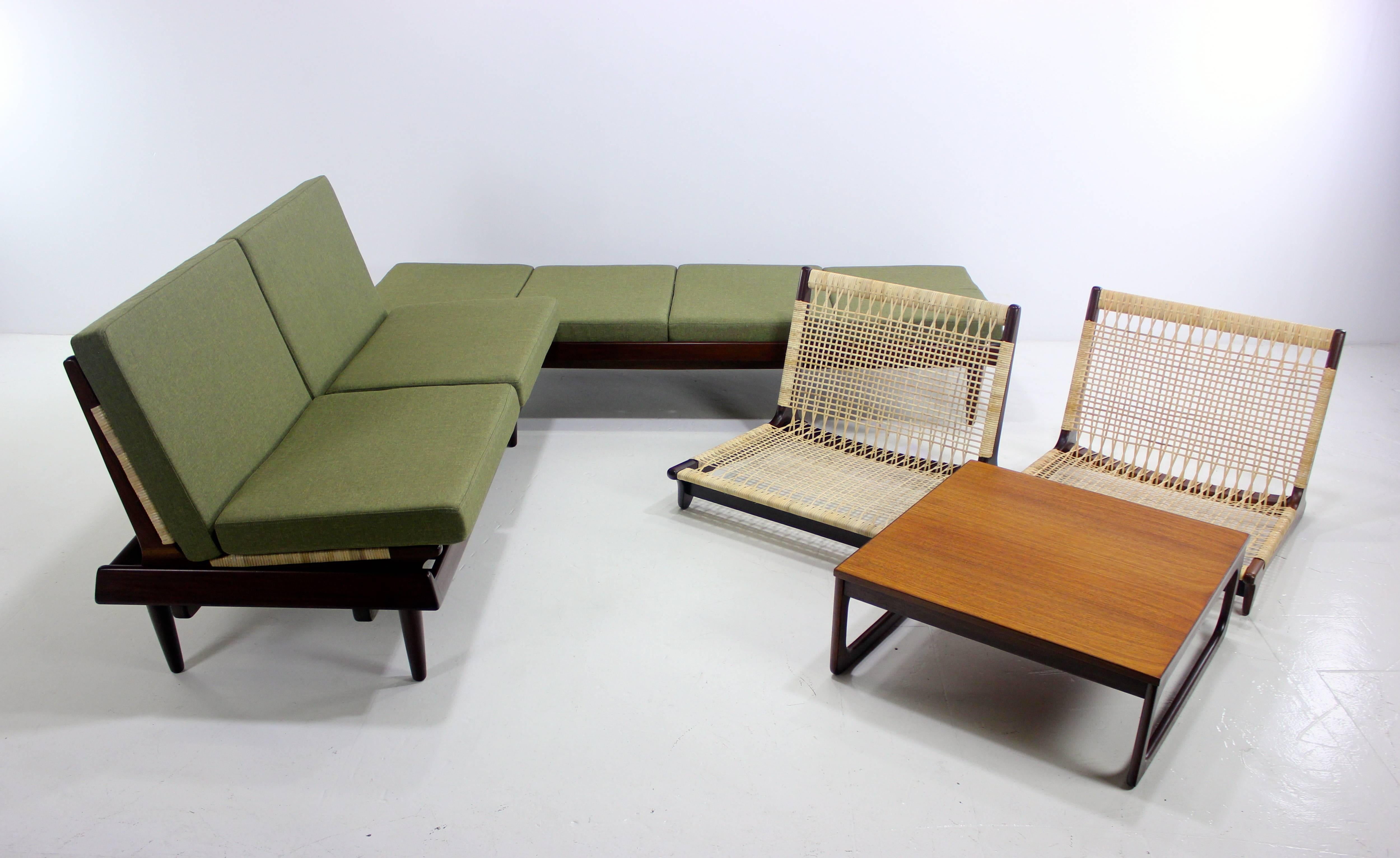 Danish Modern Modular Seating Group Designed by Hans Olsen In Excellent Condition For Sale In Portland, OR