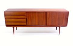 Danish Modern Teak Credenza Designed by Omann Jun