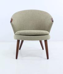 Danish Modern Chair with Teak Armrests and Legs