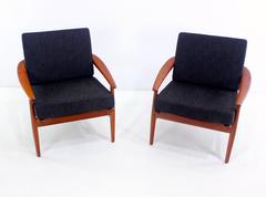 Pair of Classic Danish Modern Teak Armchairs