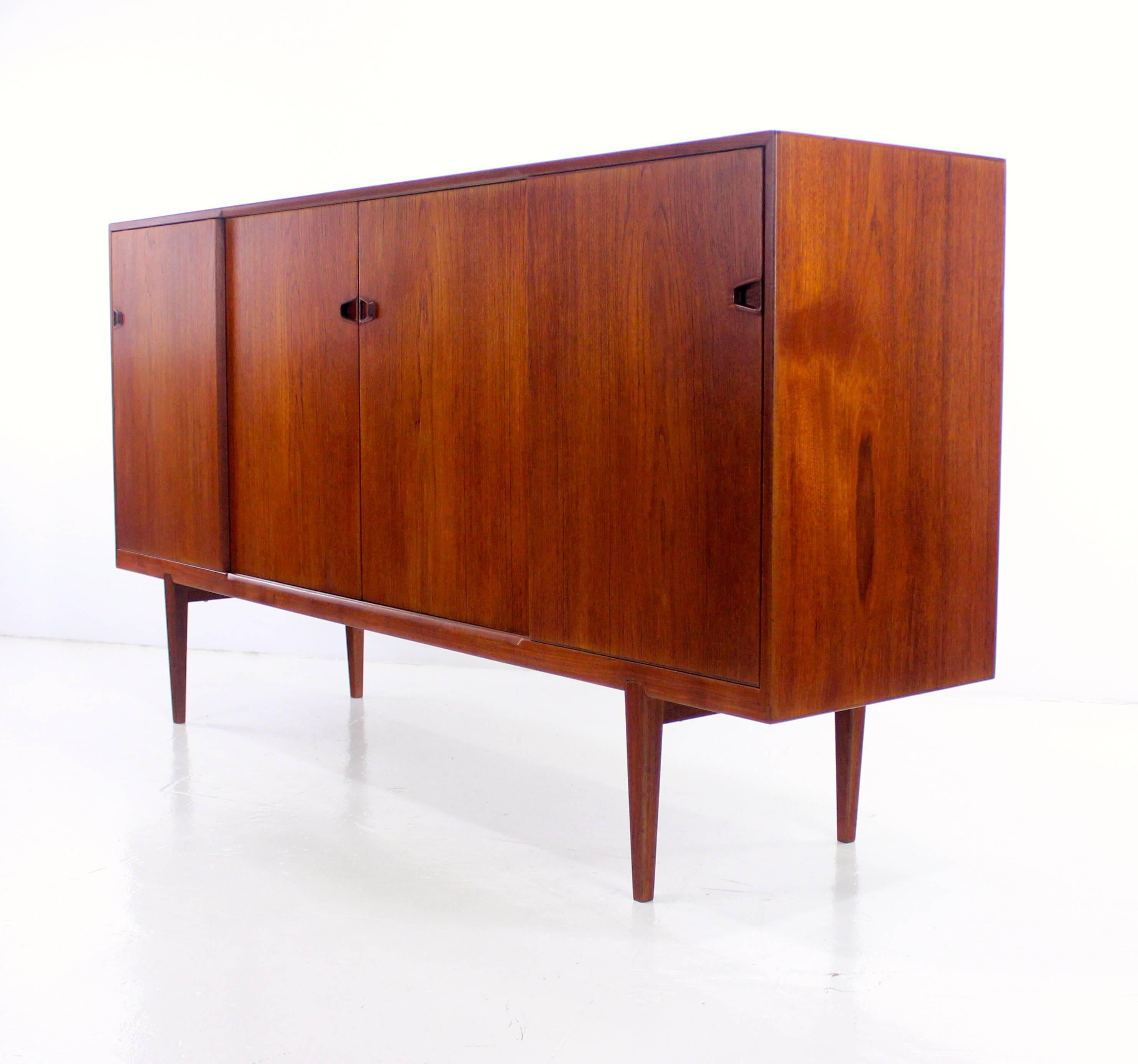 Scandinavian Modern Danish Modern Teak Credenza Designed by Rosengren Hansen For Sale