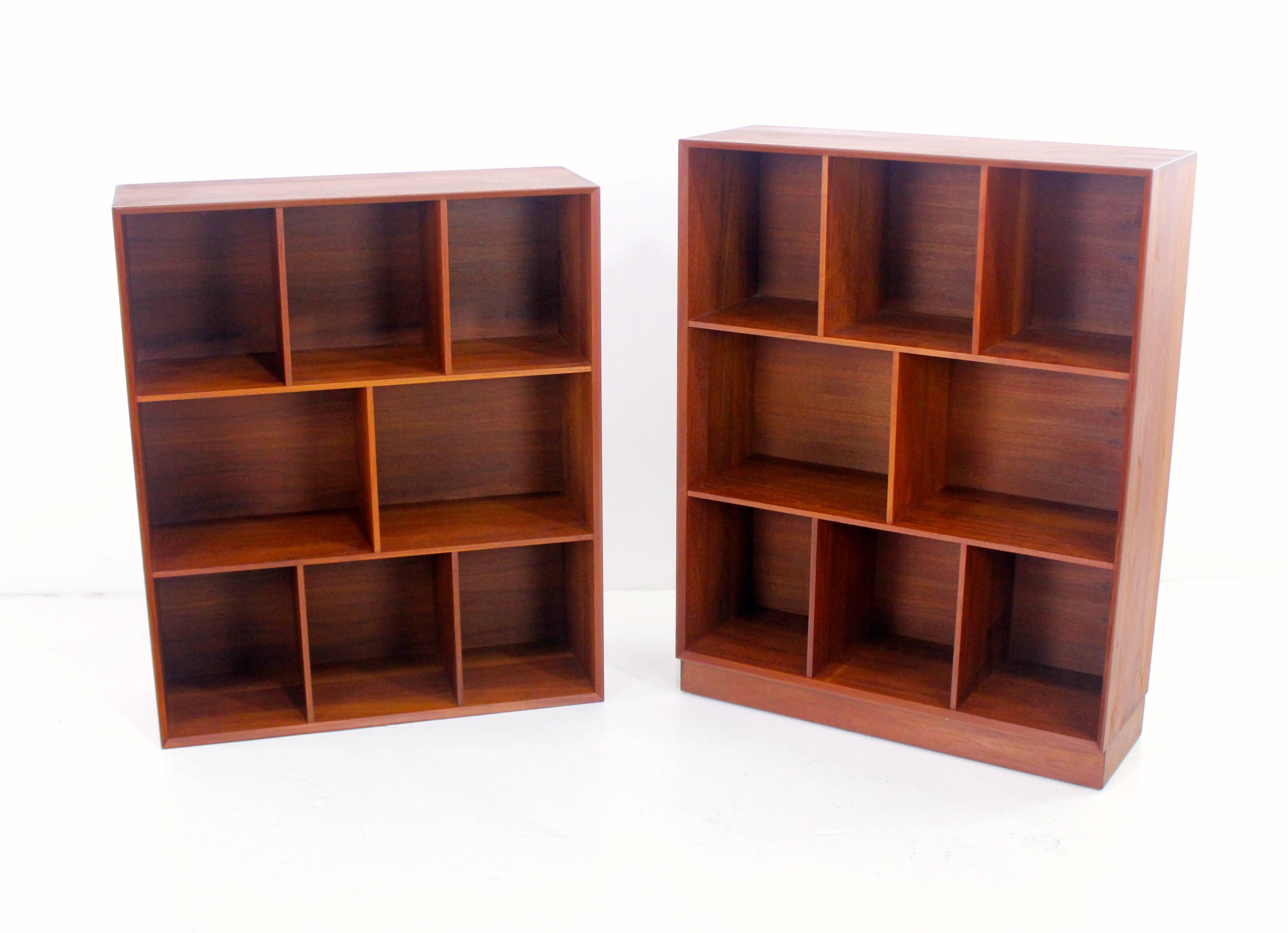 Scandinavian Modern Danish Modern Solid Teak Bookshelf by Peter Hvidt and Orla Mølgaard-Nielsen For Sale