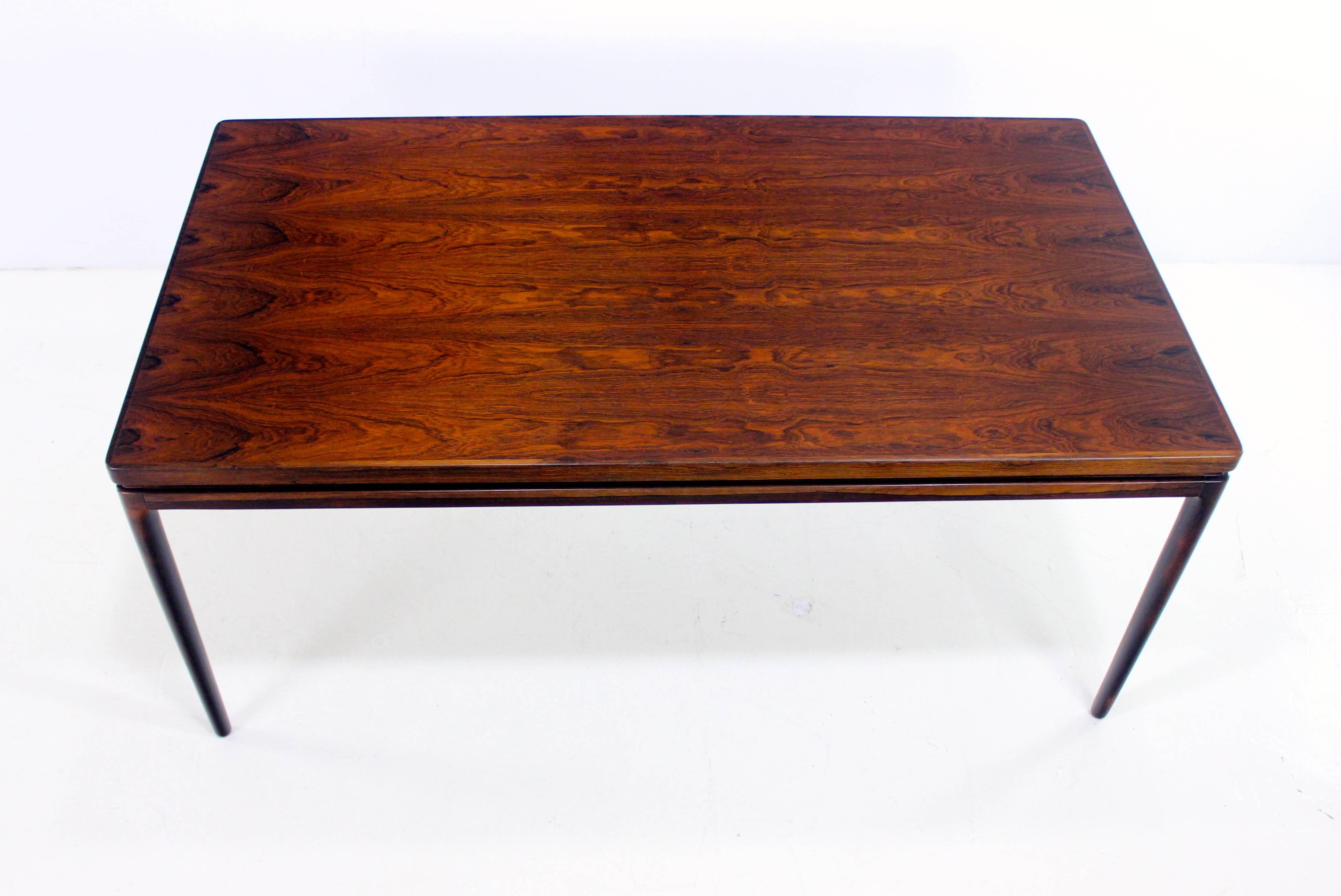 Scandinavian Modern Danish Modern Rosewood Dining Table Designed by Johannes Andersen For Sale
