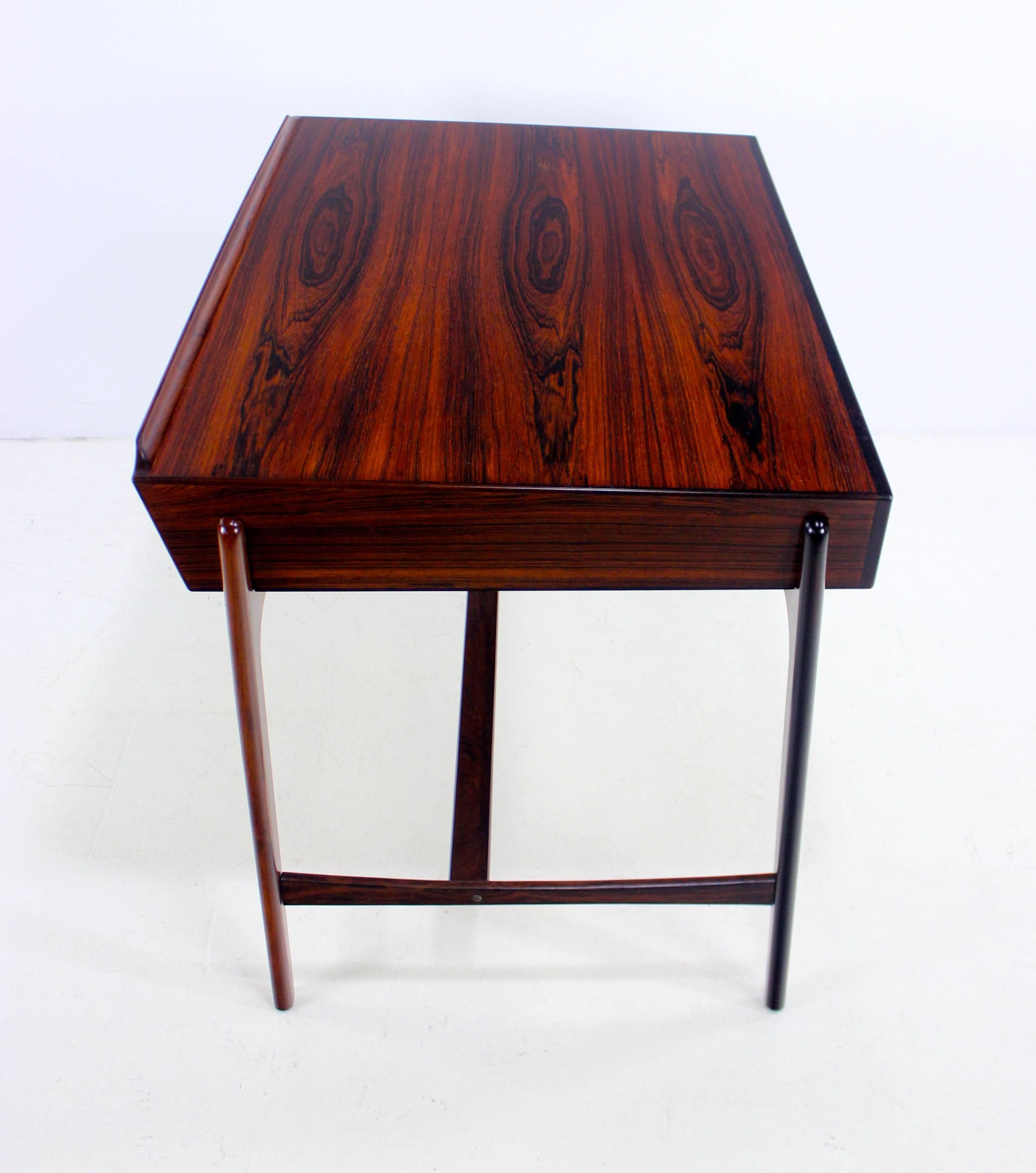 Extremely Rare Danish Modern Rosewood Desk by Svend Madsen For Sale 1