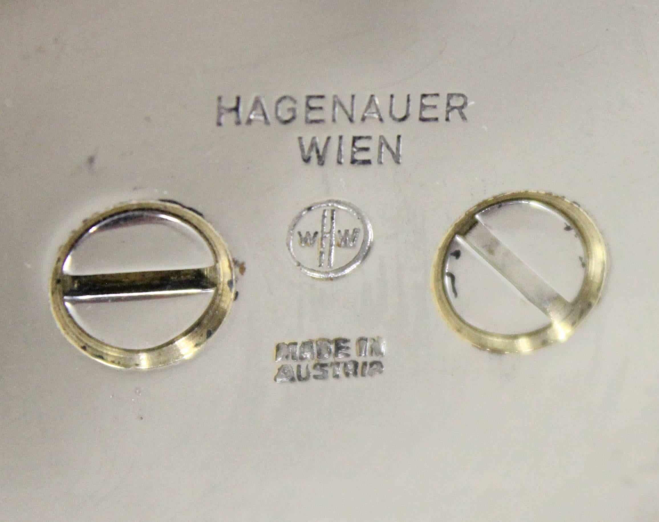Plated Pair of Mirror Image Hagenauer 