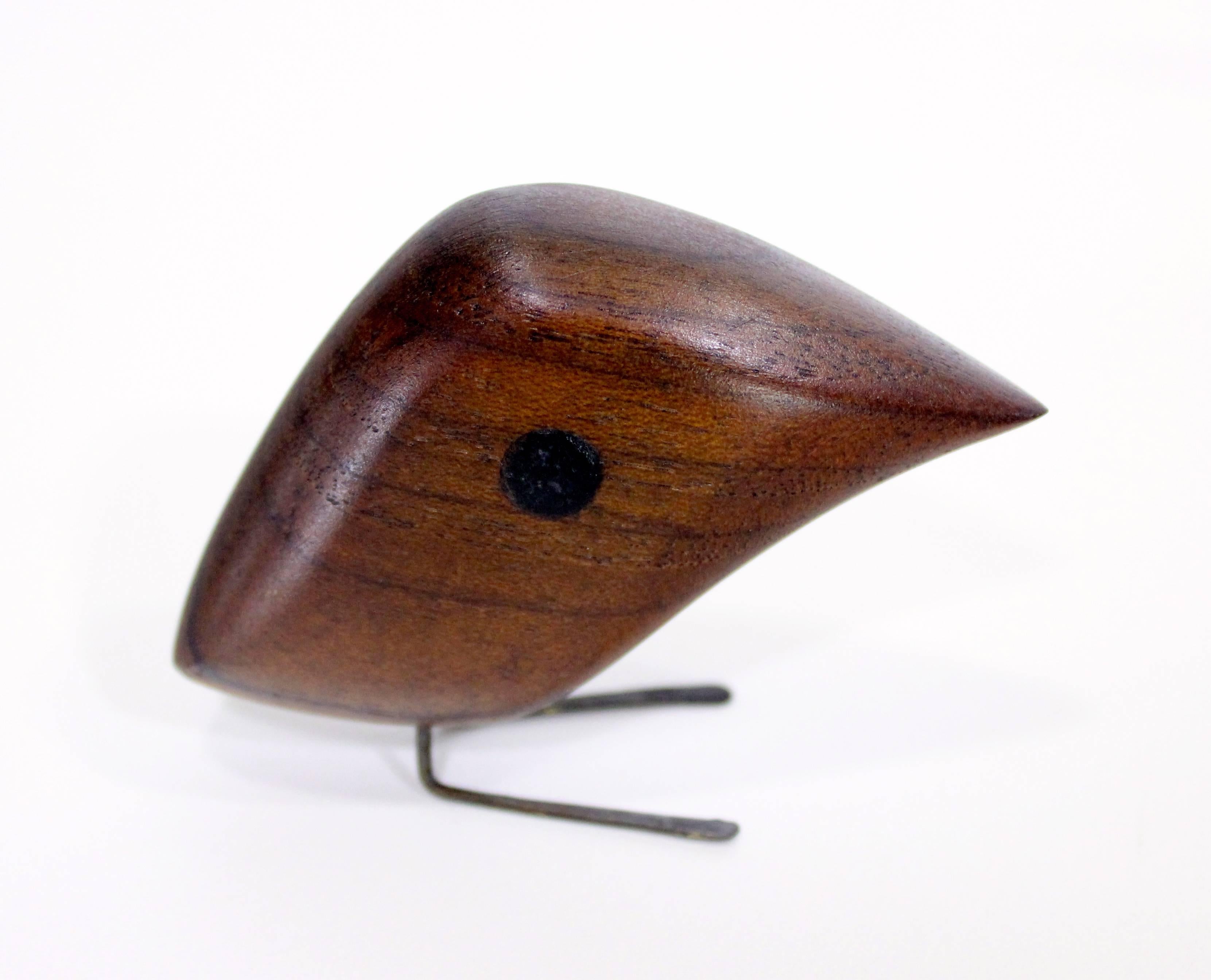 Scandinavian Modern Set of Six Wooden Birds by Jacob Herman