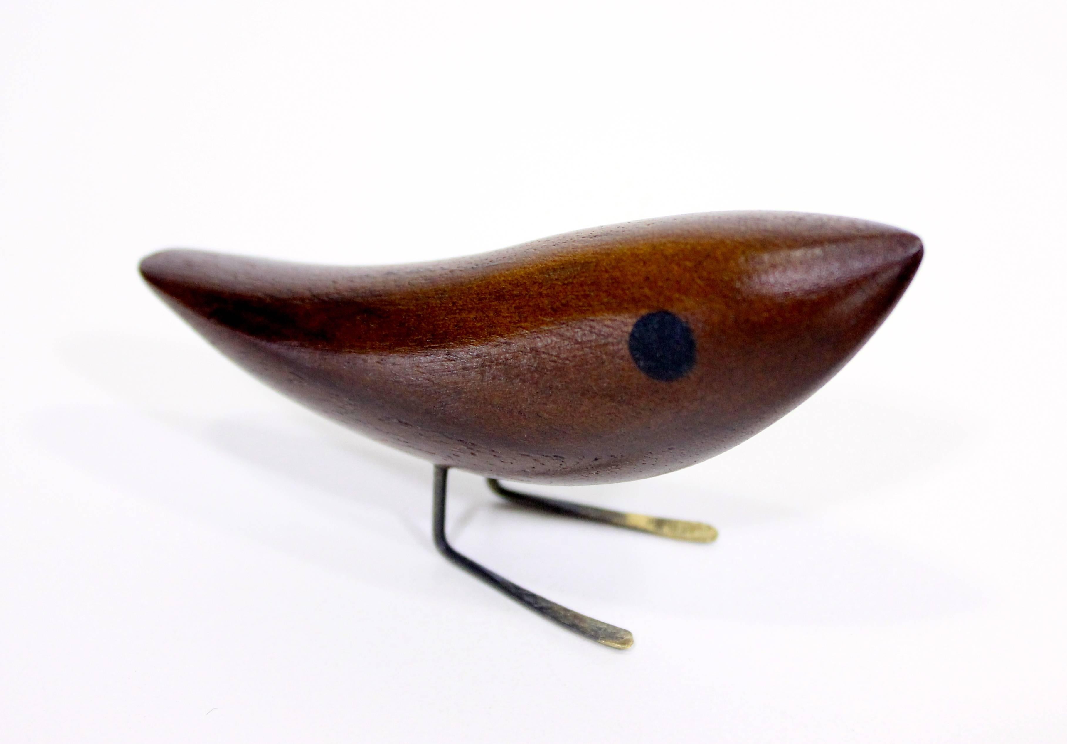 Danish Set of Six Wooden Birds by Jacob Herman