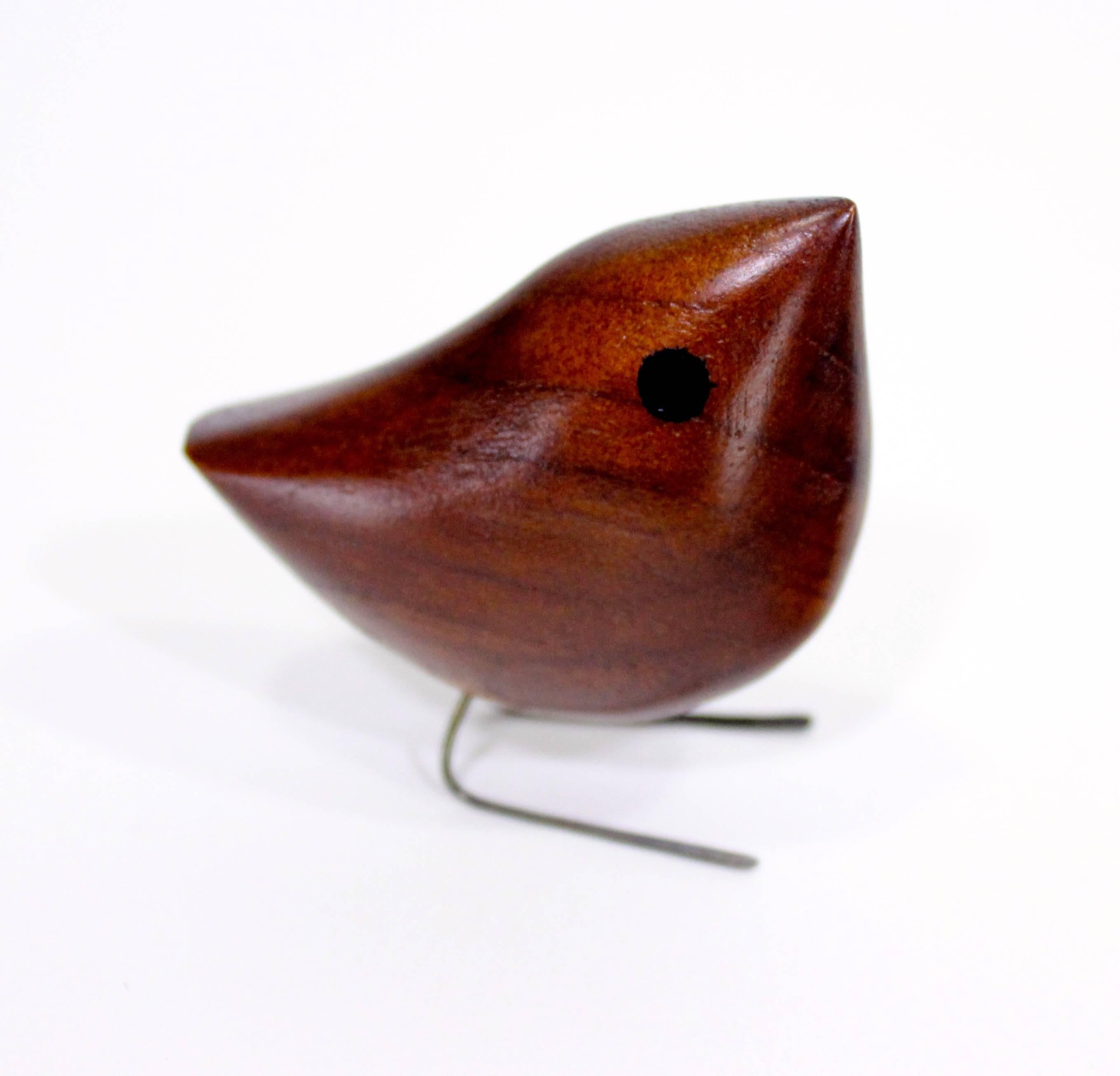 20th Century Set of Six Wooden Birds by Jacob Herman