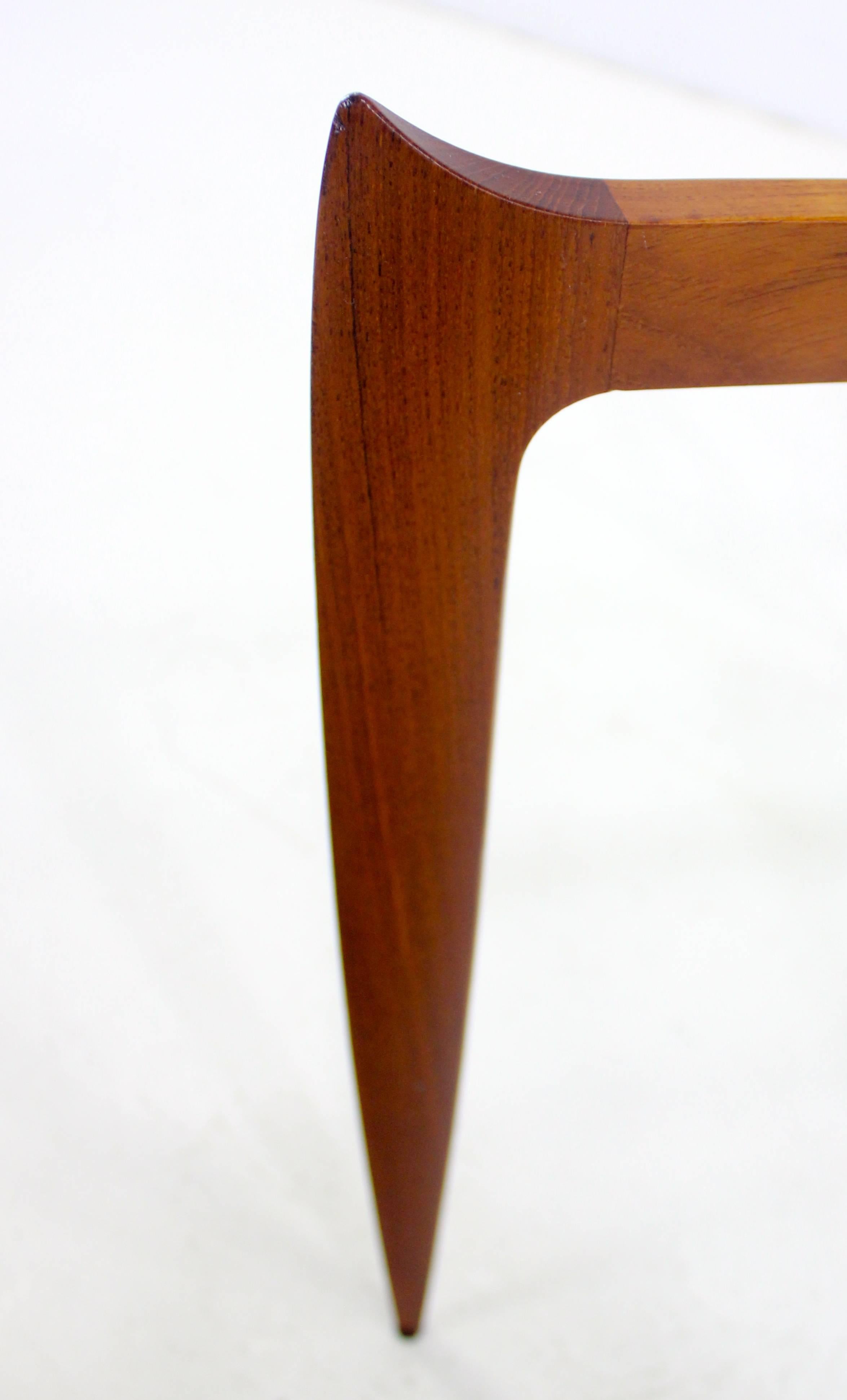 Danish Modern Teak Tray Table Designed by H. Engholm & Svend Aage Willumsen In Excellent Condition For Sale In Portland, OR