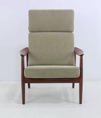 Danish Modern Teak Recliner Designed by Arne Vodder