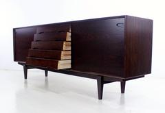 Danish Modern Oak Credenza Designed by Rosengren Hansen