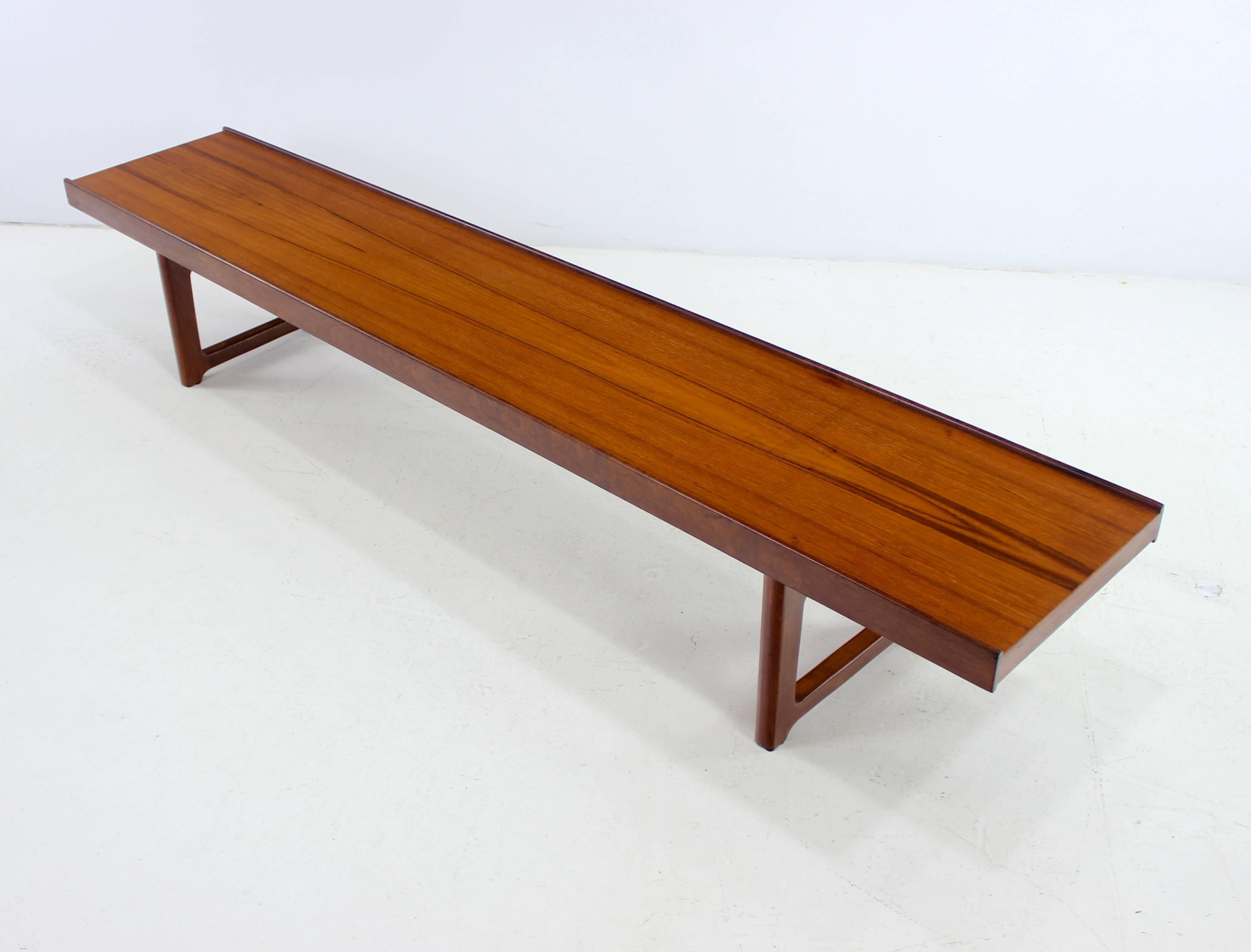 Norwegian Scandinavian Modern Korbo Teak Bench or Coffee Table Designed by Torbjørn Afdal For Sale