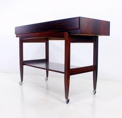 Rare Danish Modern Rosewood Console or Server Designed by Ib Kofod Larsen