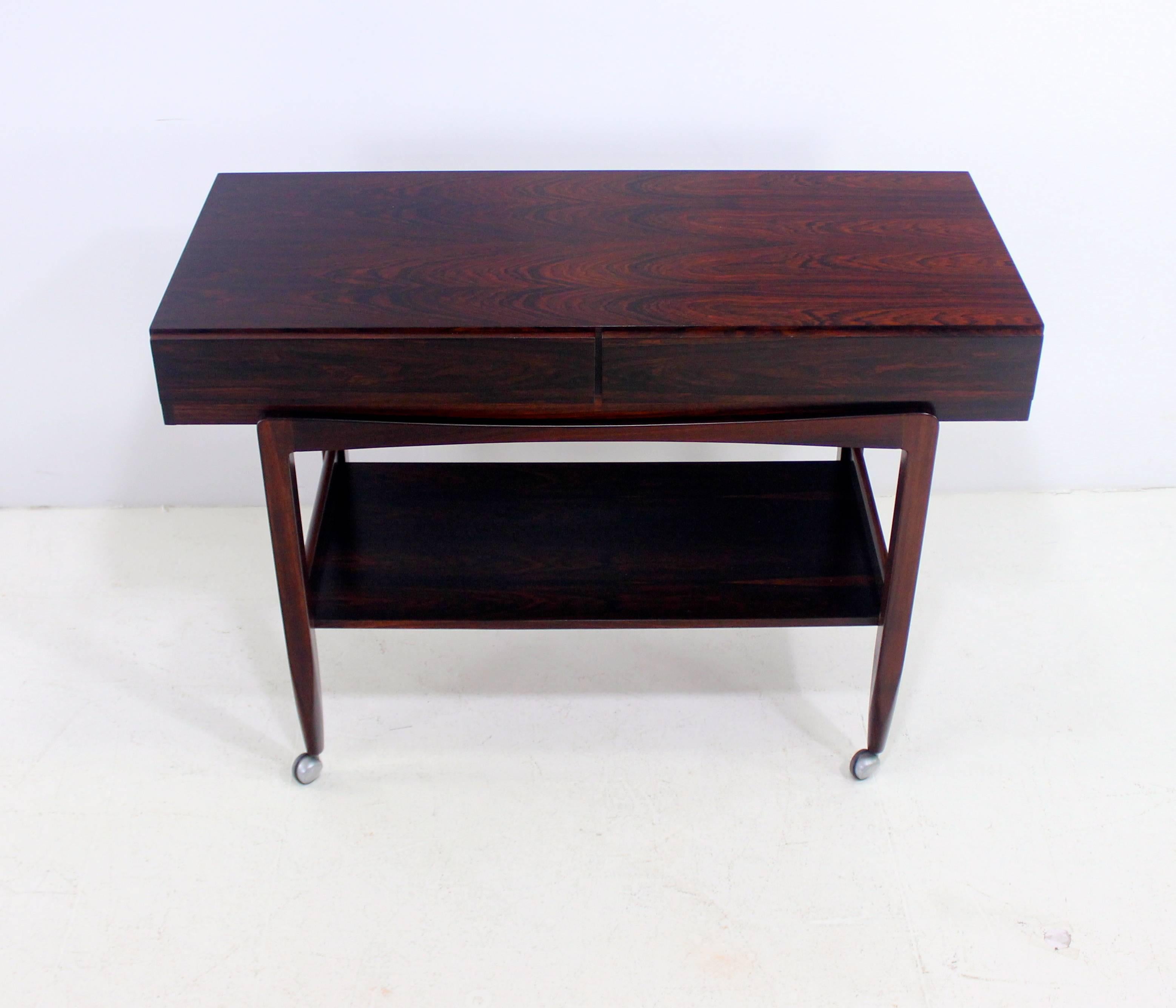 Rare Danish Modern Rosewood Console or Server Designed by Ib Kofod Larsen For Sale 1